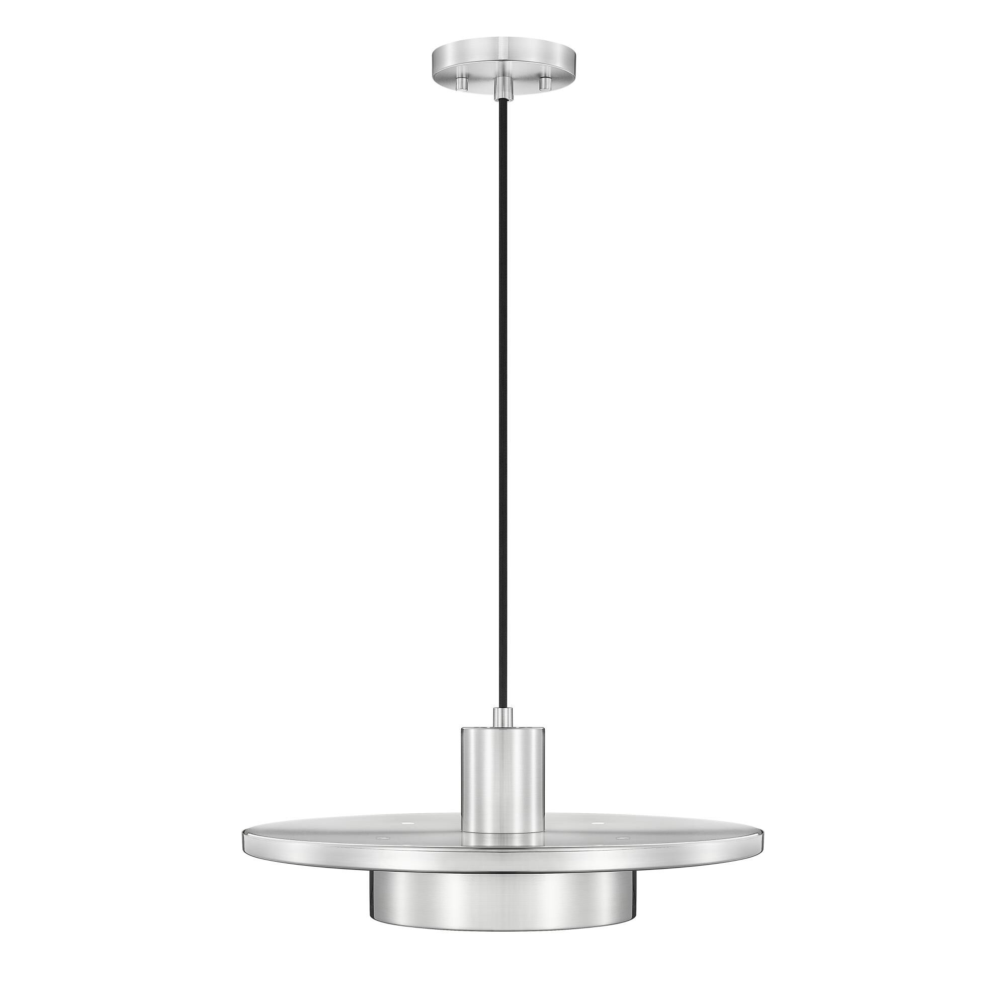 Shown in Brushed Nickel finish and Frosted glass