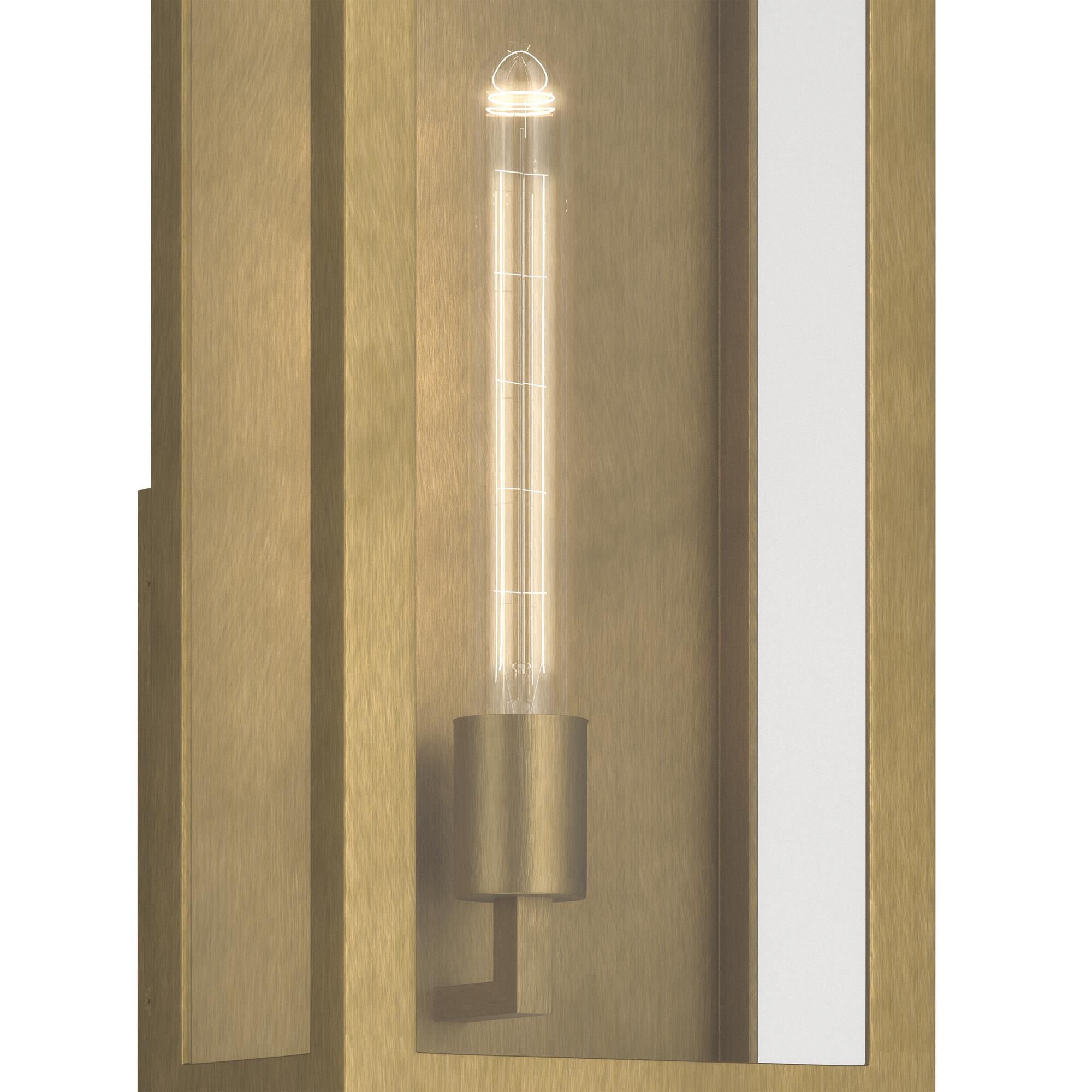 Shown in Natural Brass finish and Clear glass