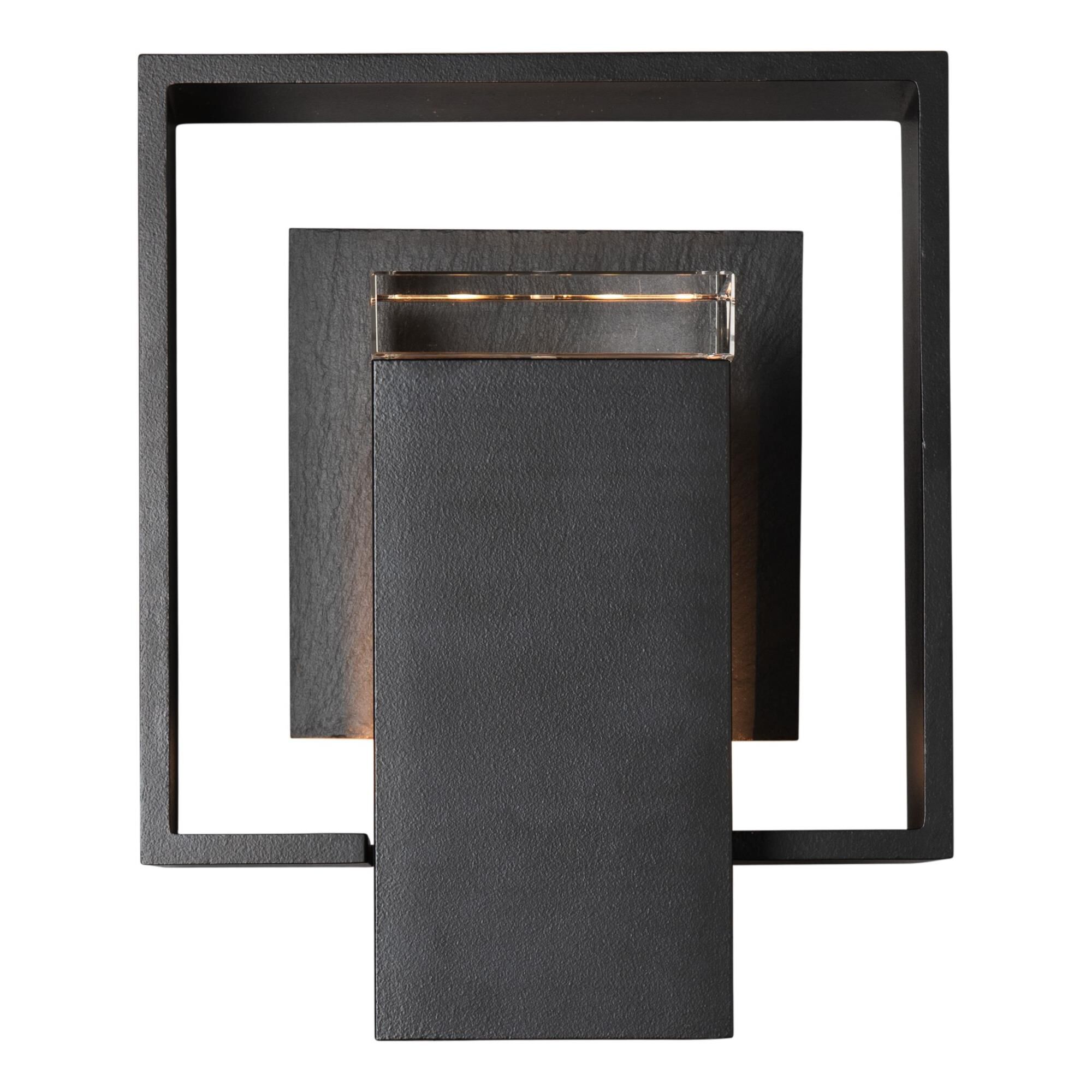 Shown in Coastal Black finish and Clear glass and Slate accent