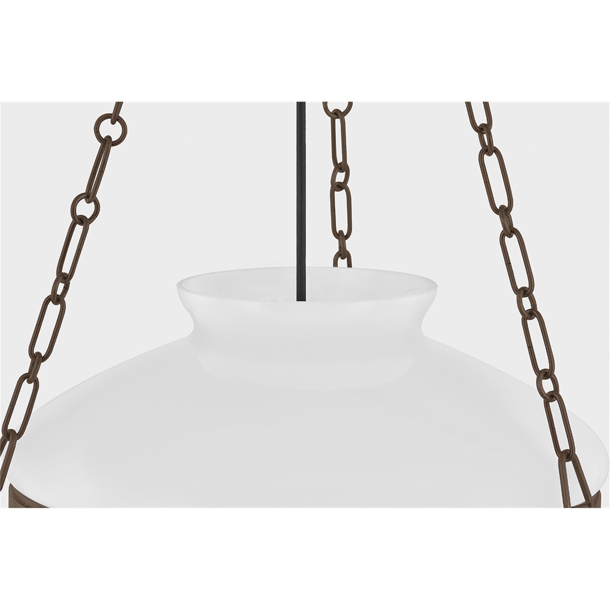 Shown in Bronze finish and Opal Glossy glass