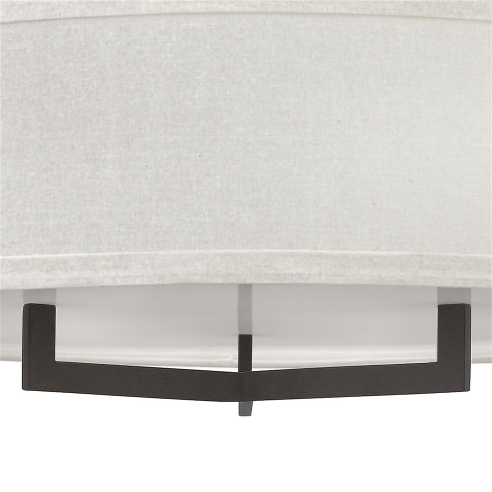 Hampton 26 Inch 3 Light Semi Flush Mount,