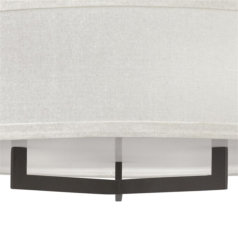 Hampton 26 Inch 3 Light Semi Flush Mount by Hinkley
