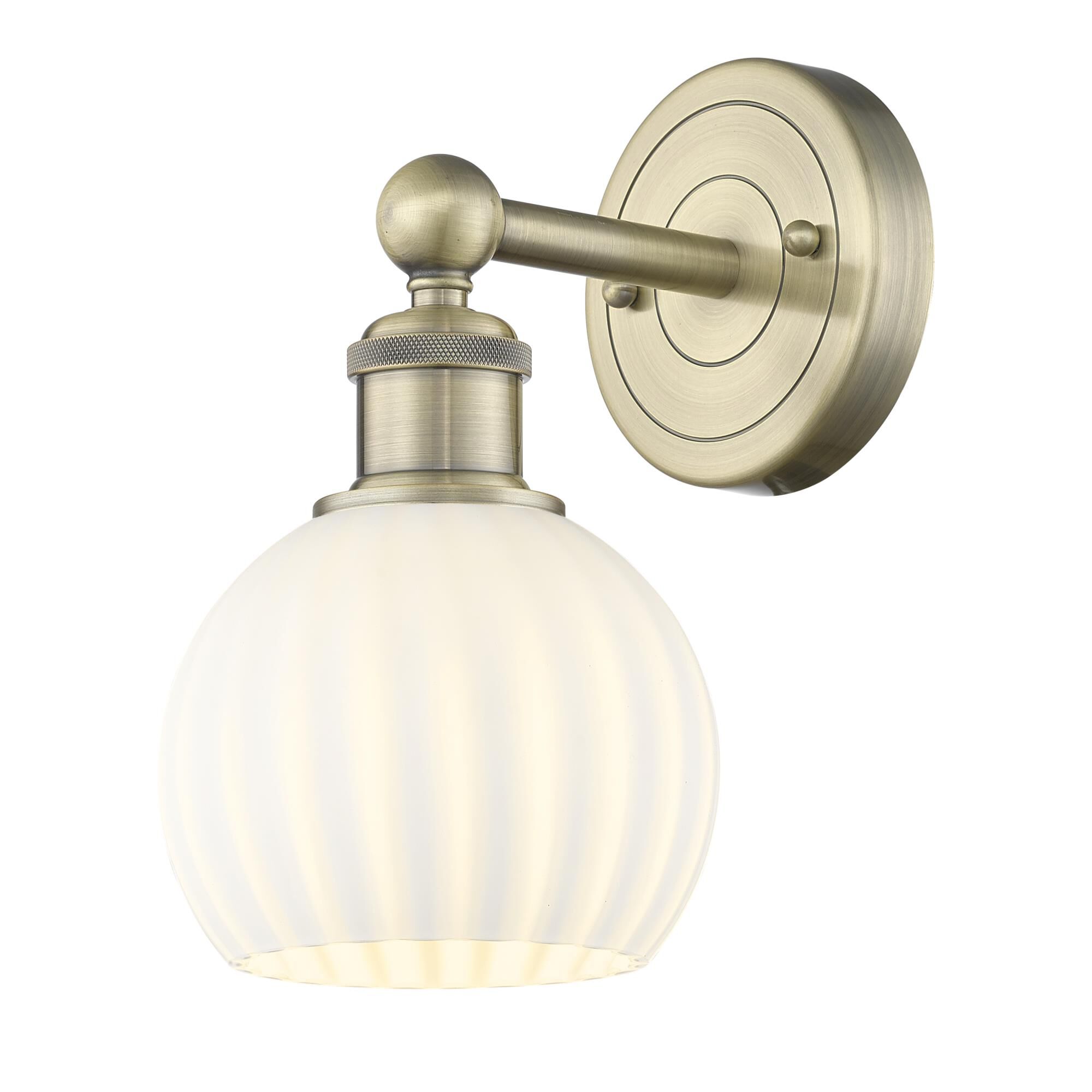 Bruno Marashlian White Venetian 6 Inch Wall Sconce by Innovations Lighting