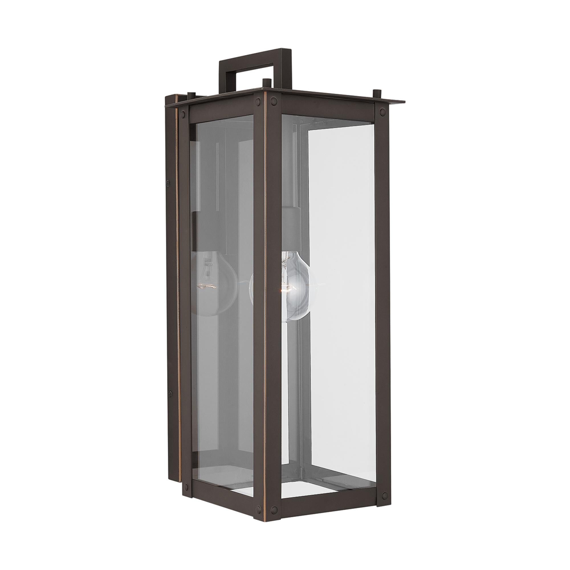 Shown in Oiled Bronze finish and Clear glass