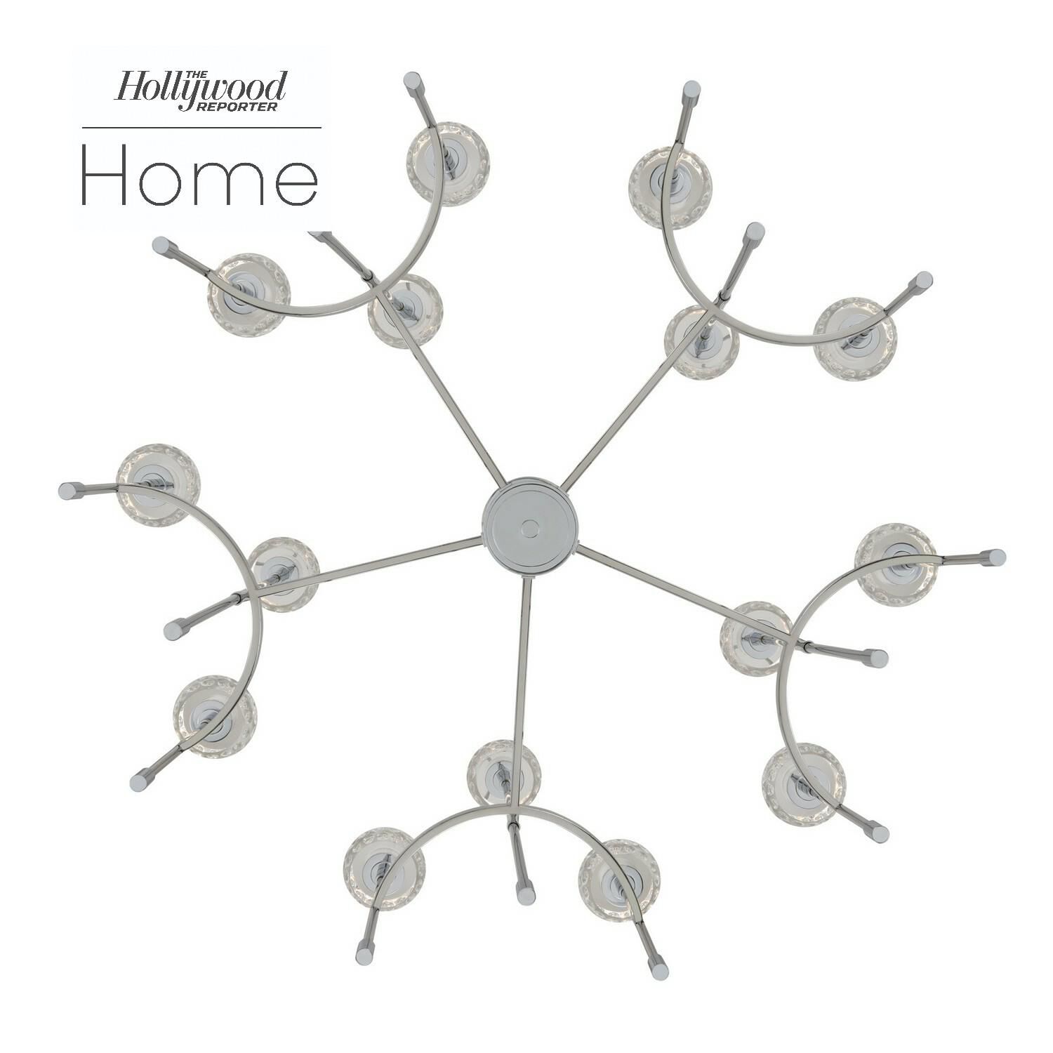 Mae 38 Inch 15 Light LED Chandelier by Kalco Lighting