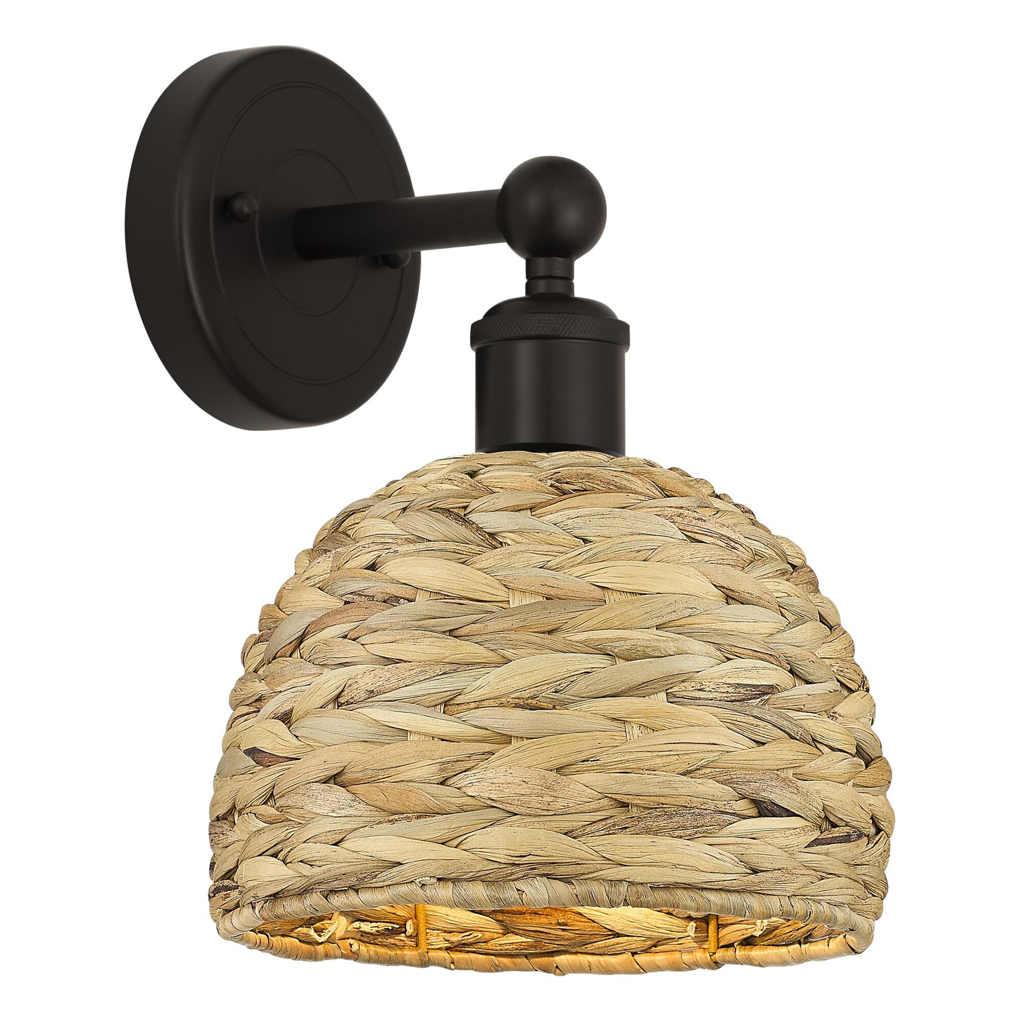 Shown in Oil Rubbed Bronze finish and Natural shade