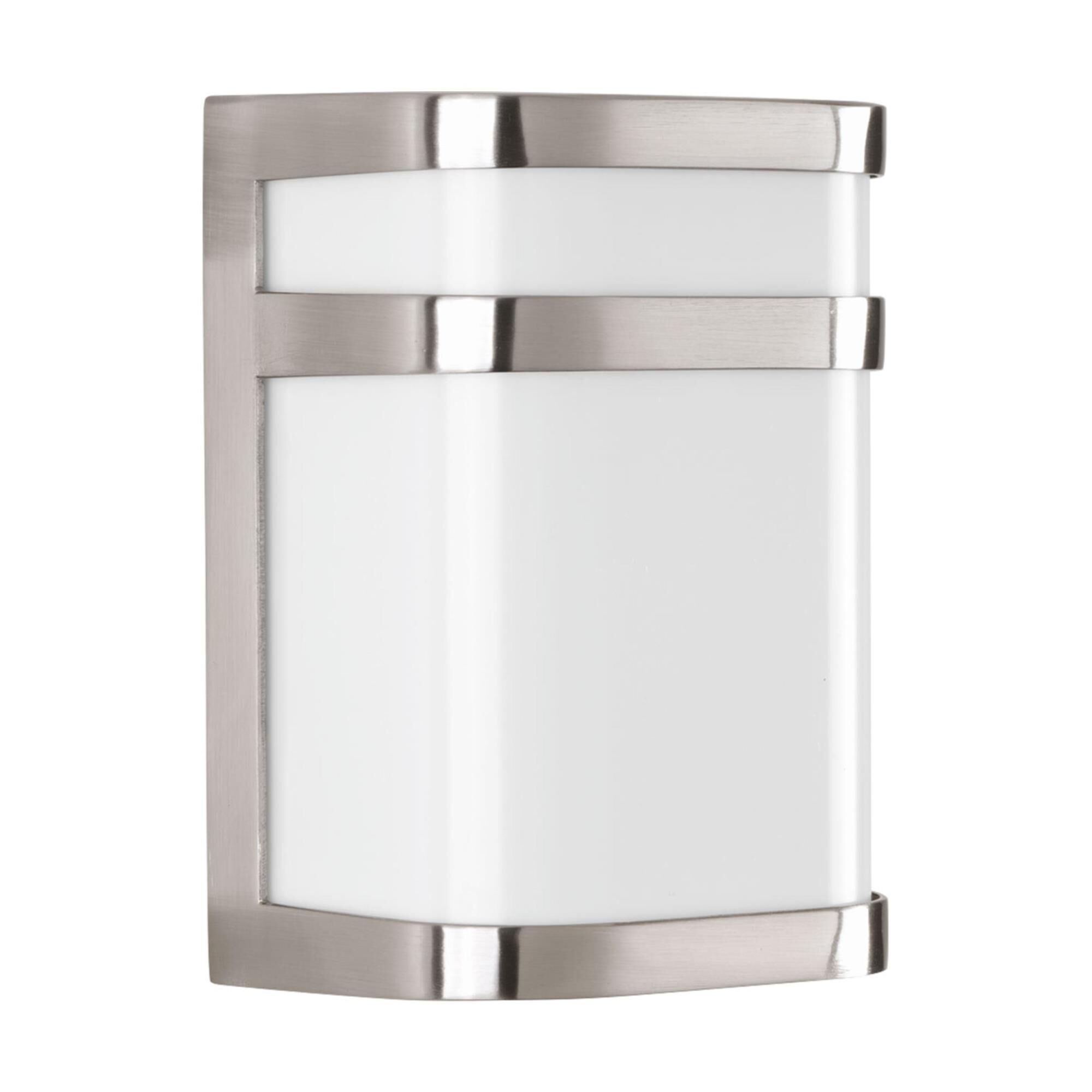 Shown in Brushed Nickel finish and Polycarbonate glass