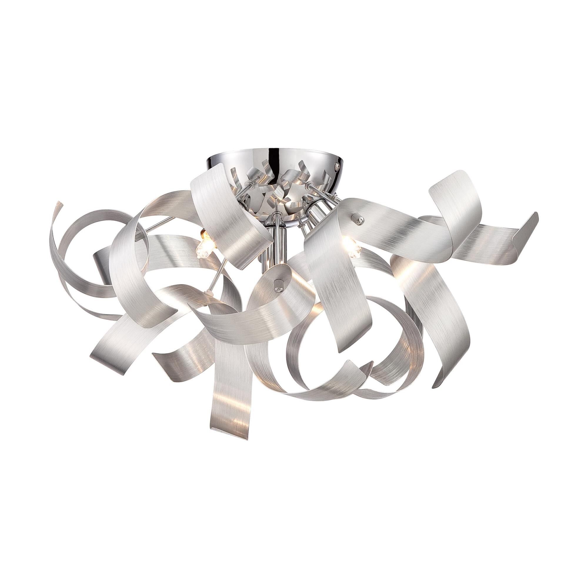 Platinum Collection Ribbons 17 Inch 4 Light Flush Mount by Quoizel