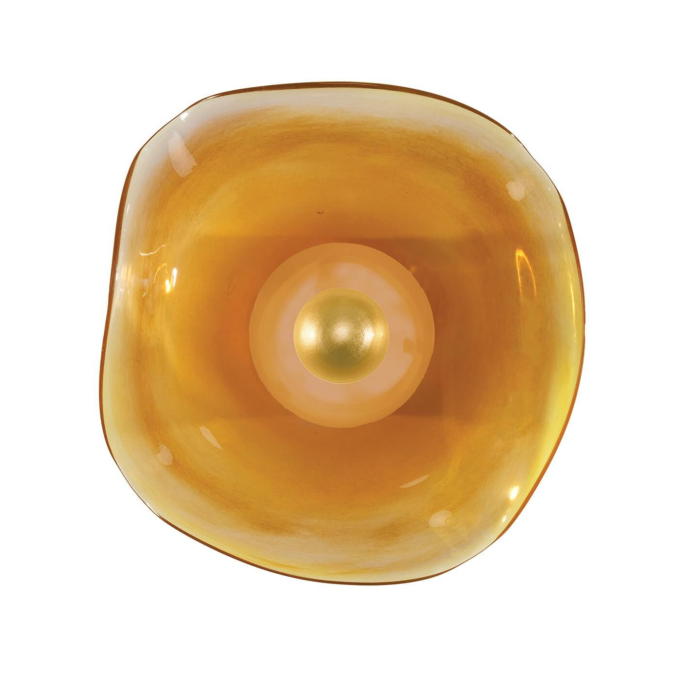 Shown in Gold finish and False crystal and True glass