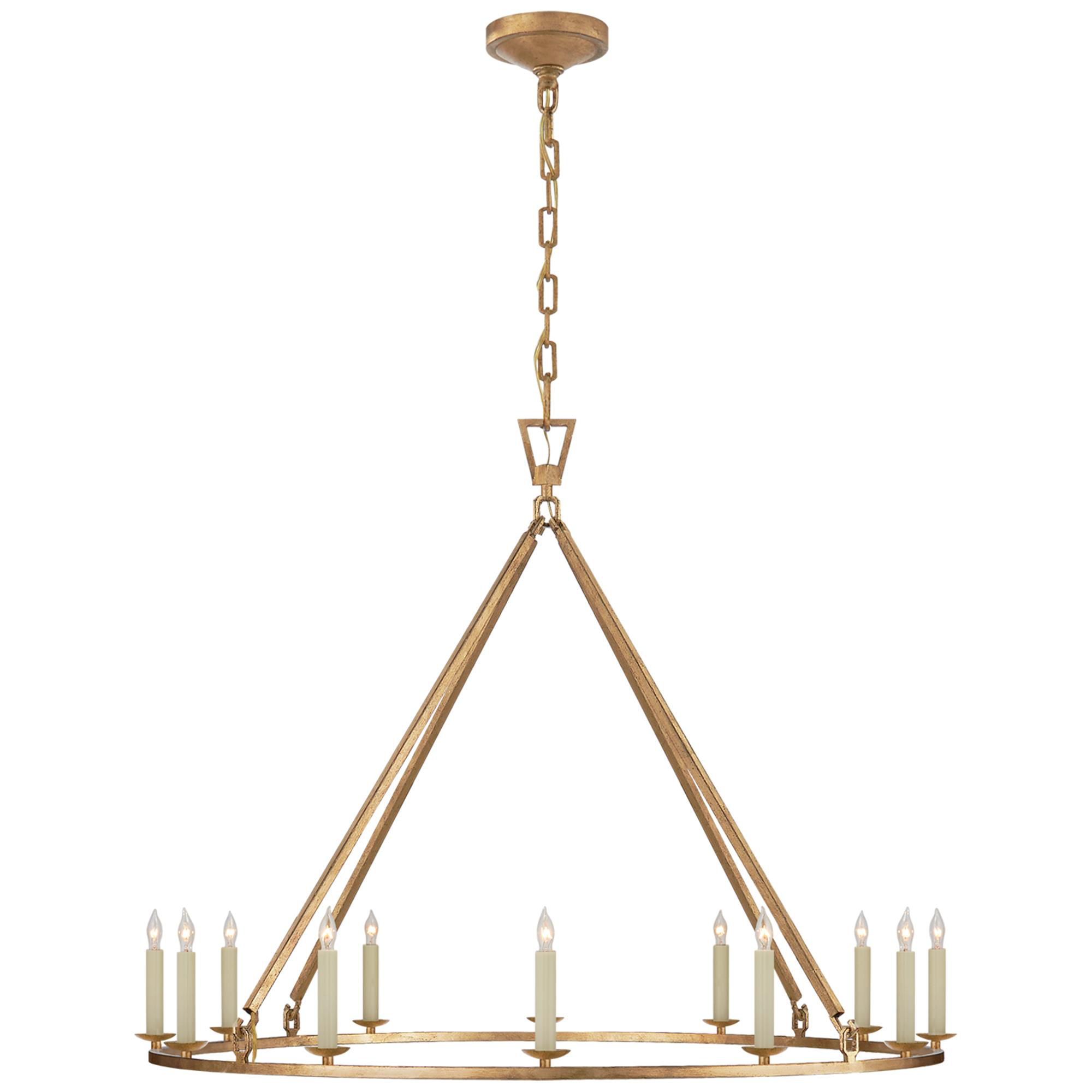 Shown in Gilded Iron finish and No Option shade