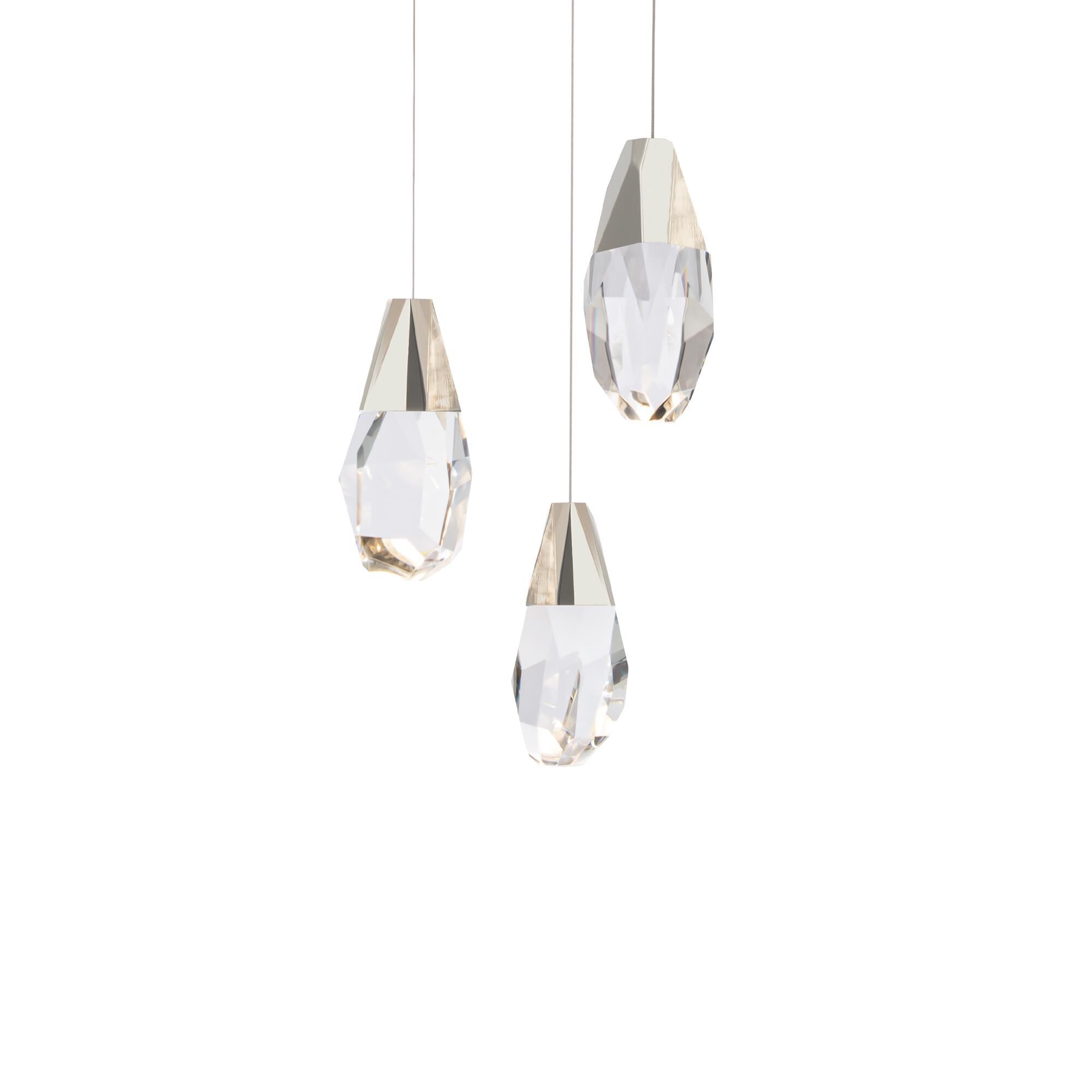 Martini 11 Inch 3 Light LED Multi Light Pendant by Schonbek Beyond