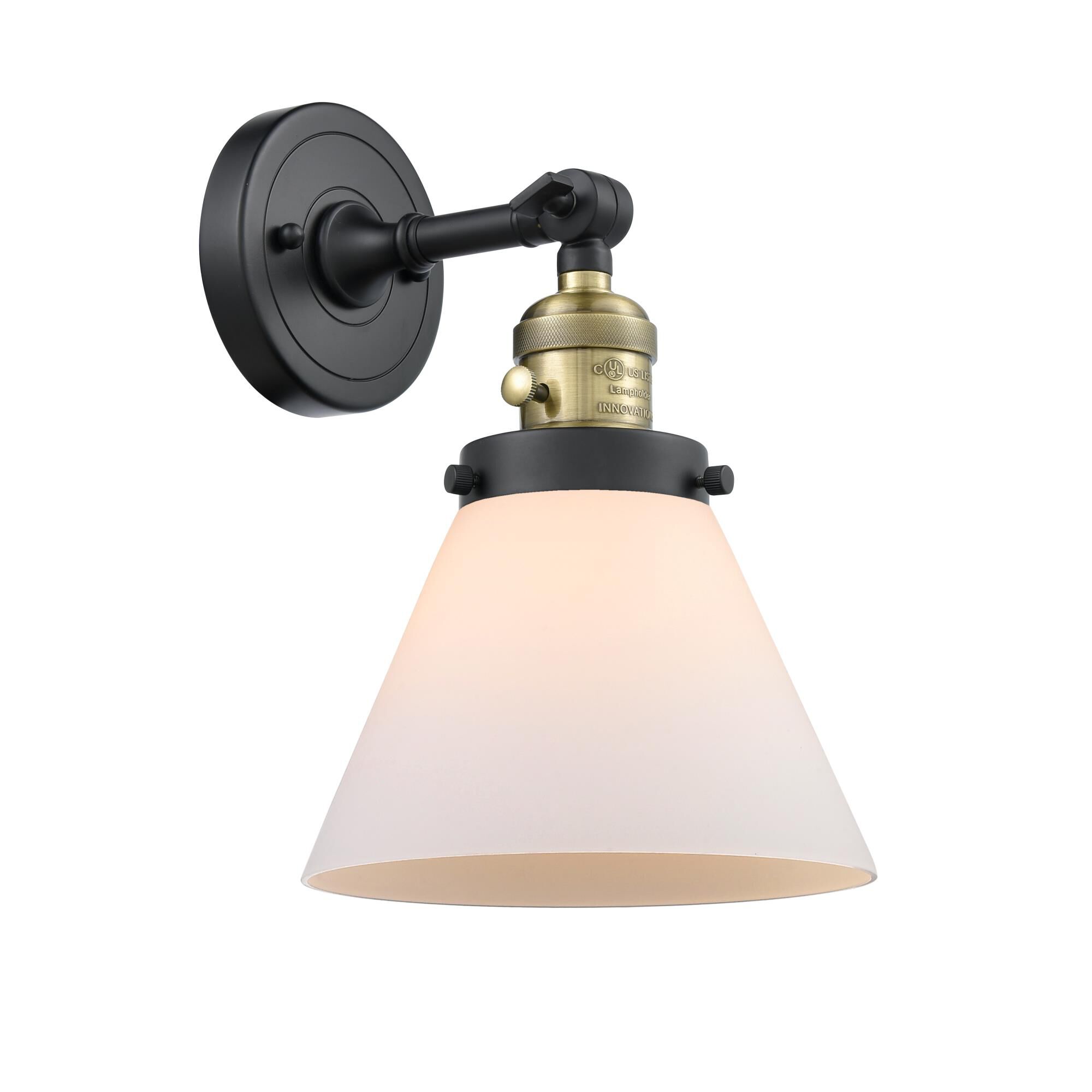 Bruno Marashlian Large Cone 10 Inch Wall Sconce,