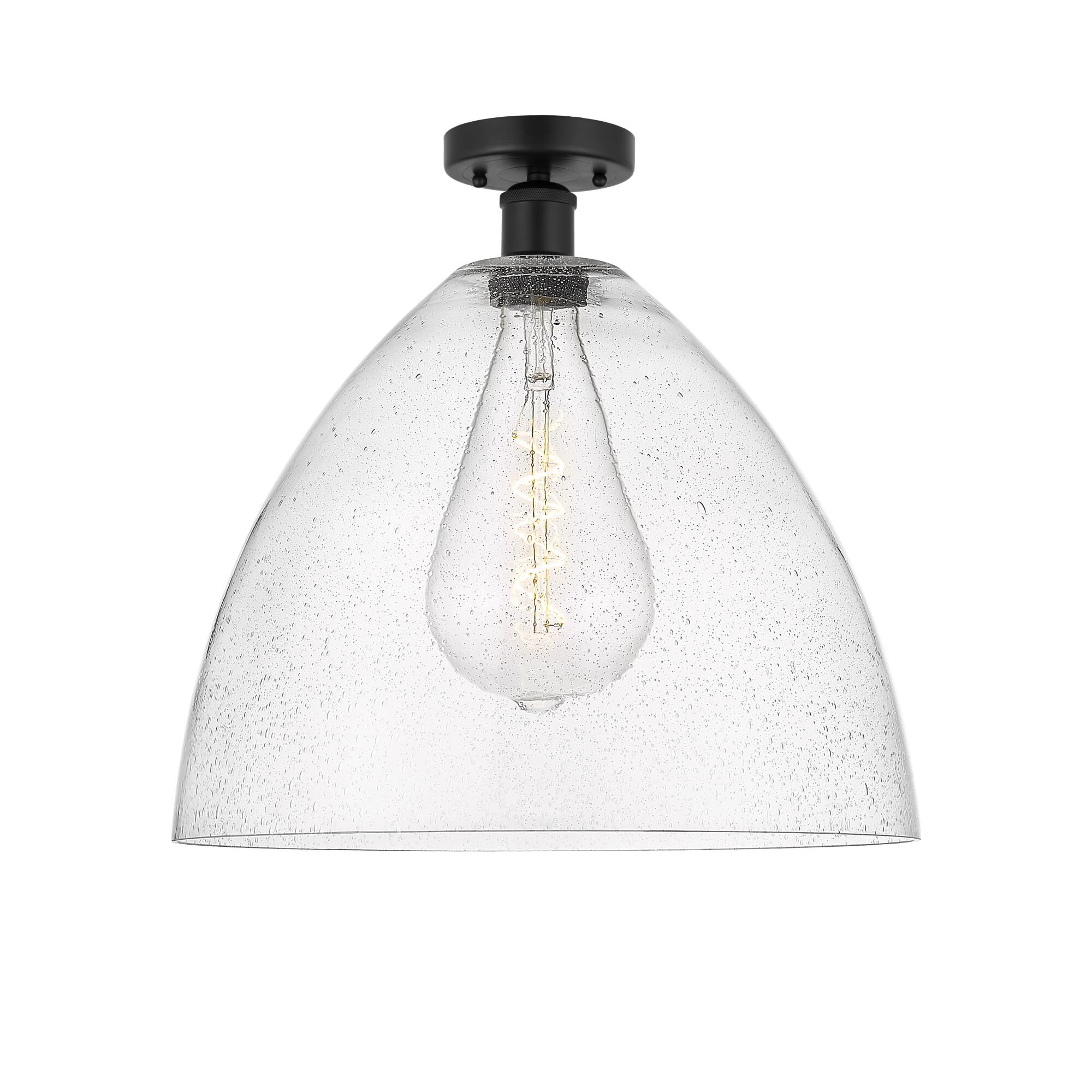 Bruno Marashlian Bristol Glass 16 Inch 1 Light Semi Flush Mount by Innovations Lighting