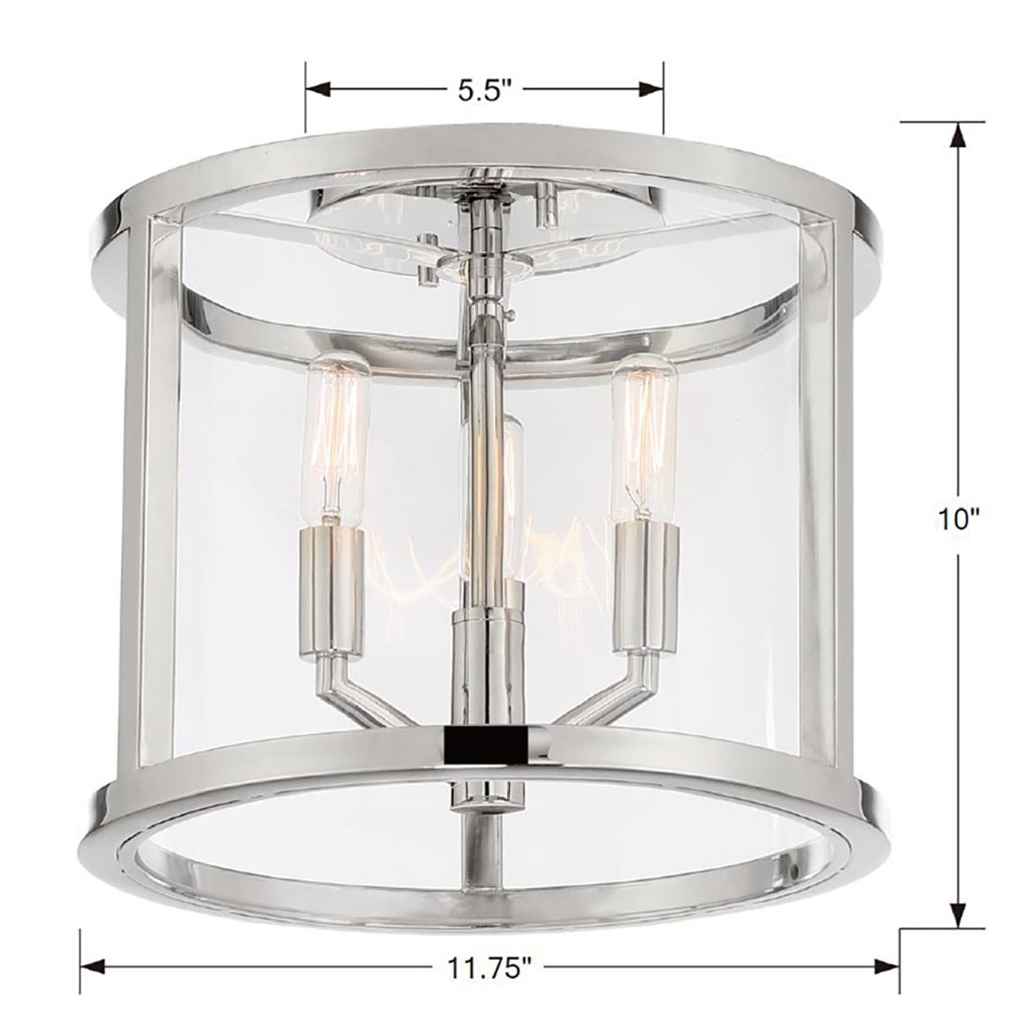 Shown in Polished Nickel finish