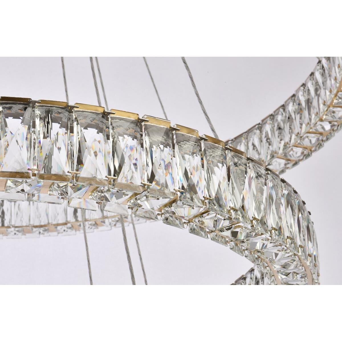 Shown in Gold finish and Clear Royal Cut crystal