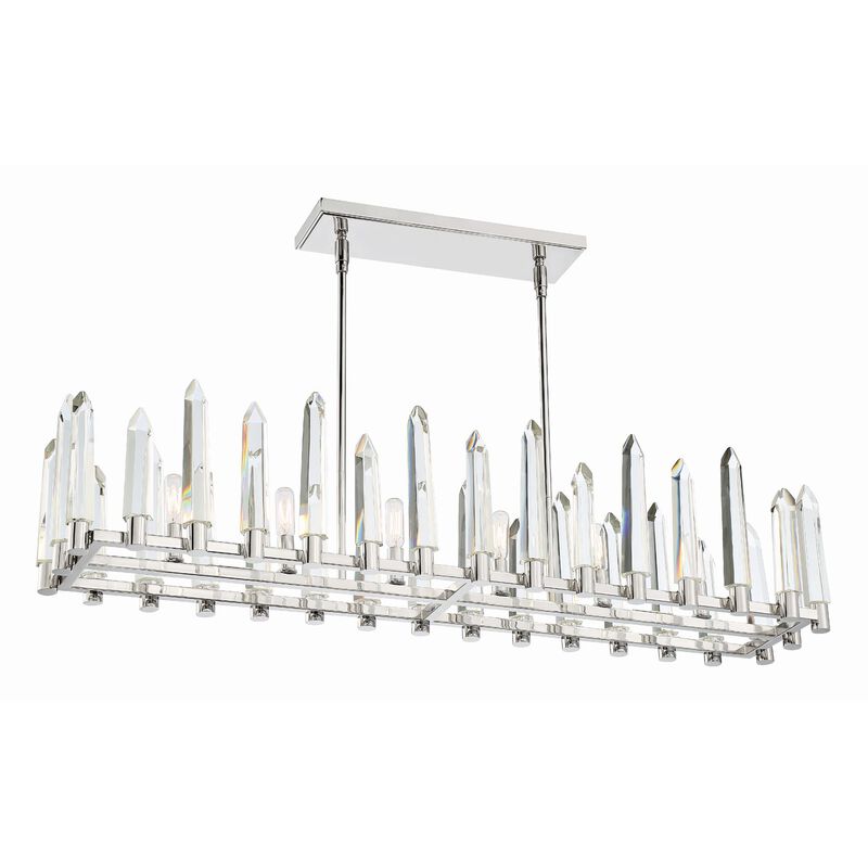 Watson Medium Linear Chandelier by Crystorama