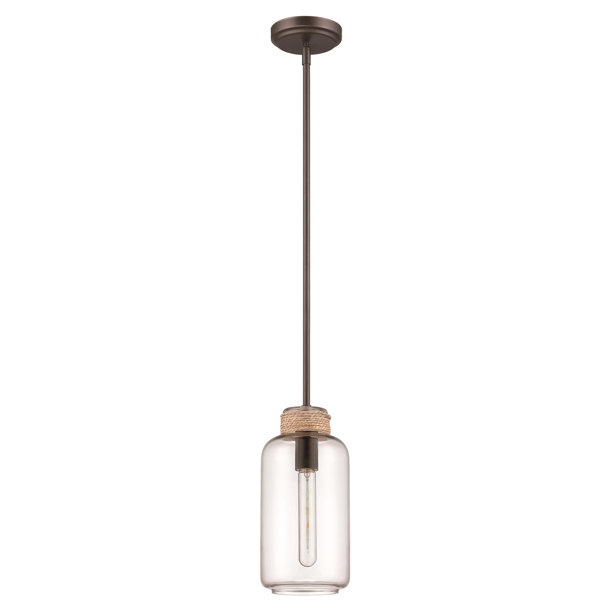 Shown in Espresso finish and Yes glass and Yes shade and Rope accent