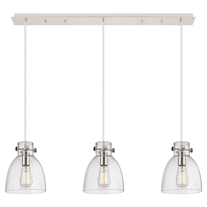 Bruno Marashlian Newton Bell 39 Inch 3 Light Linear Suspension Light by Innovations Lighting