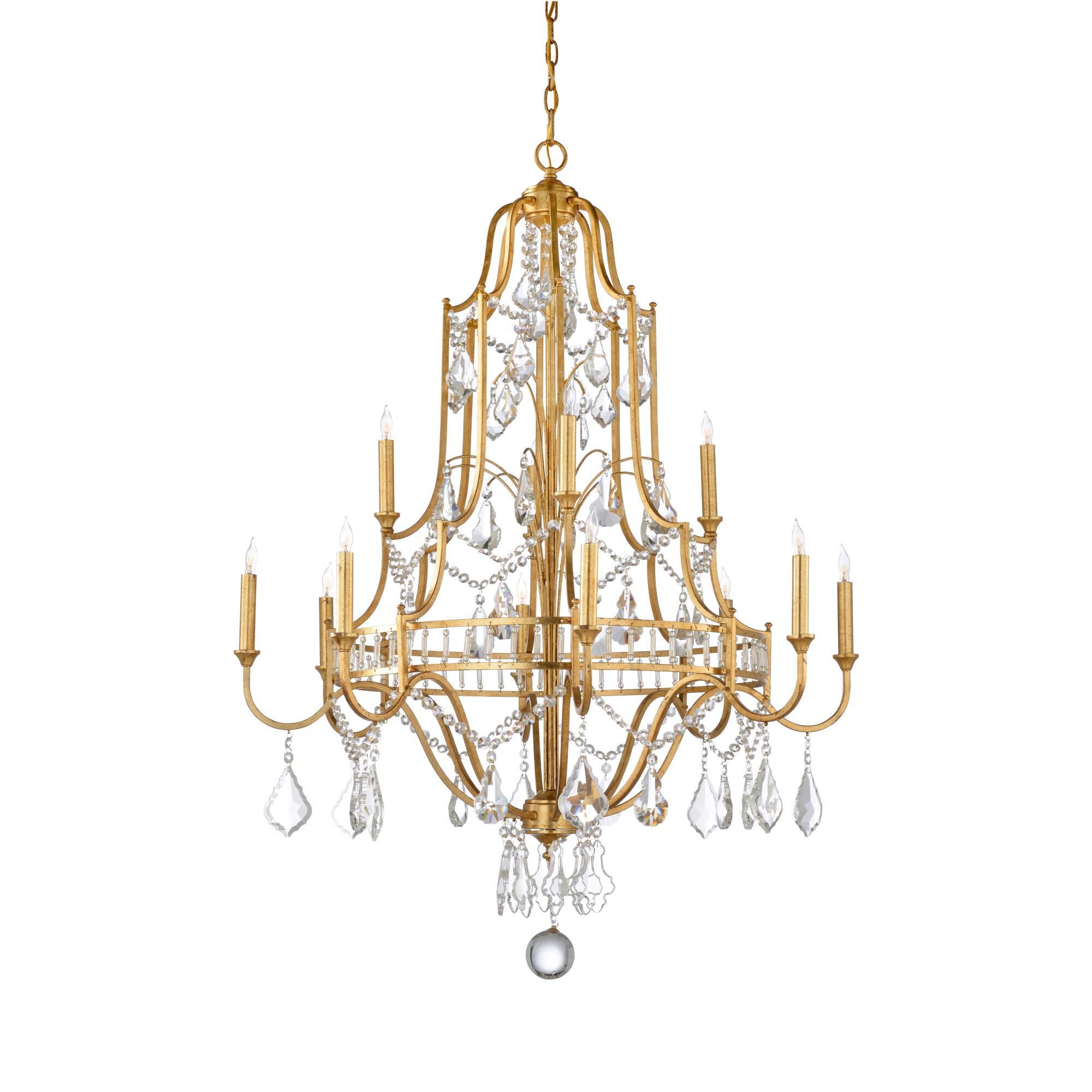 Buckhead 35 Inch 12 Light Chandelier by Wildwood