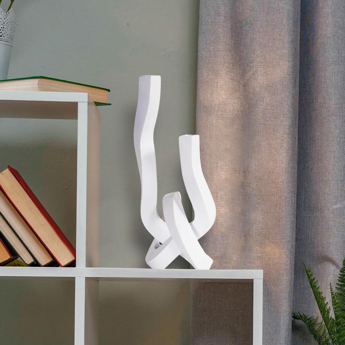 Danner Abstract Double Candle Holder/Vase Candle Holder by Howard Elliott Collection