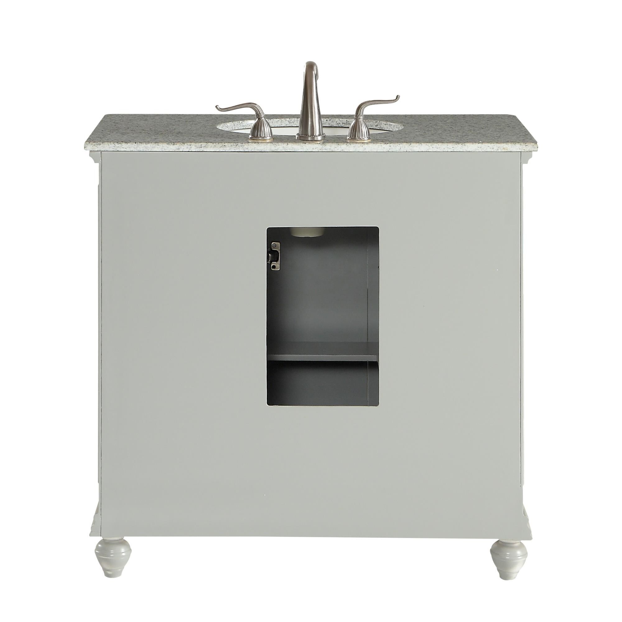 Shown in Light Grey finish