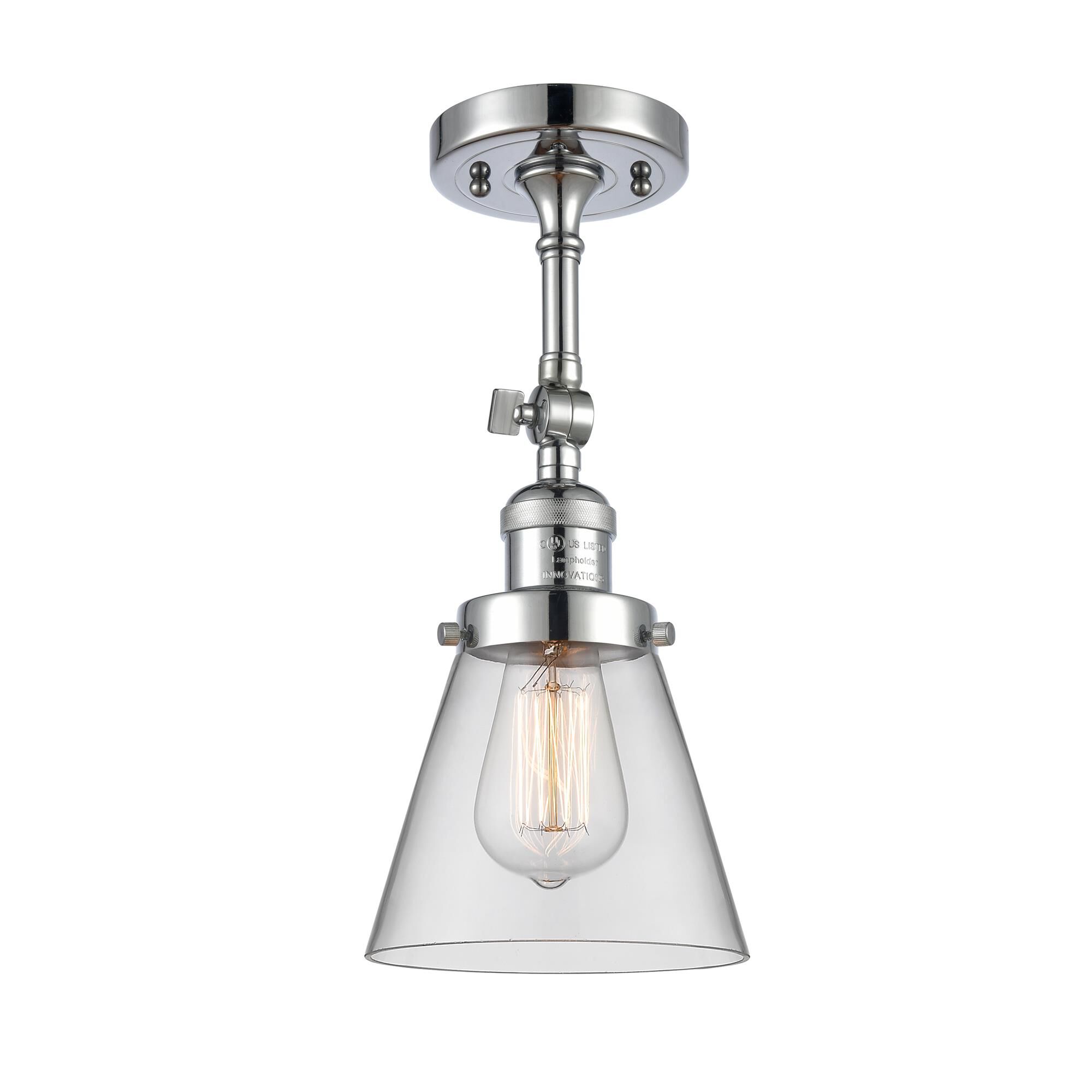 Shown in Polished Chrome finish and Clear glass and None accent