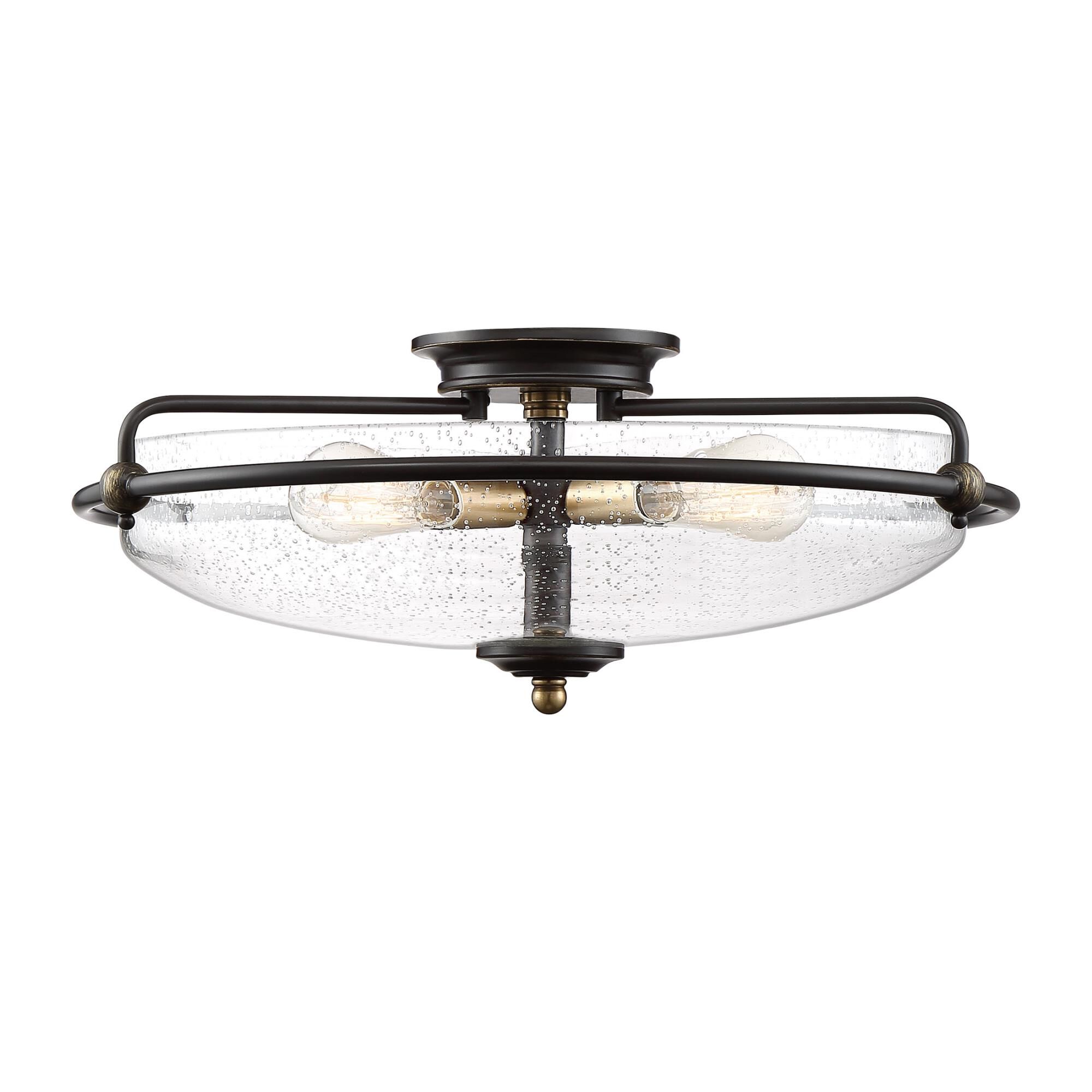 Griffin 21 Inch 4 Light Flush Mount by Quoizel