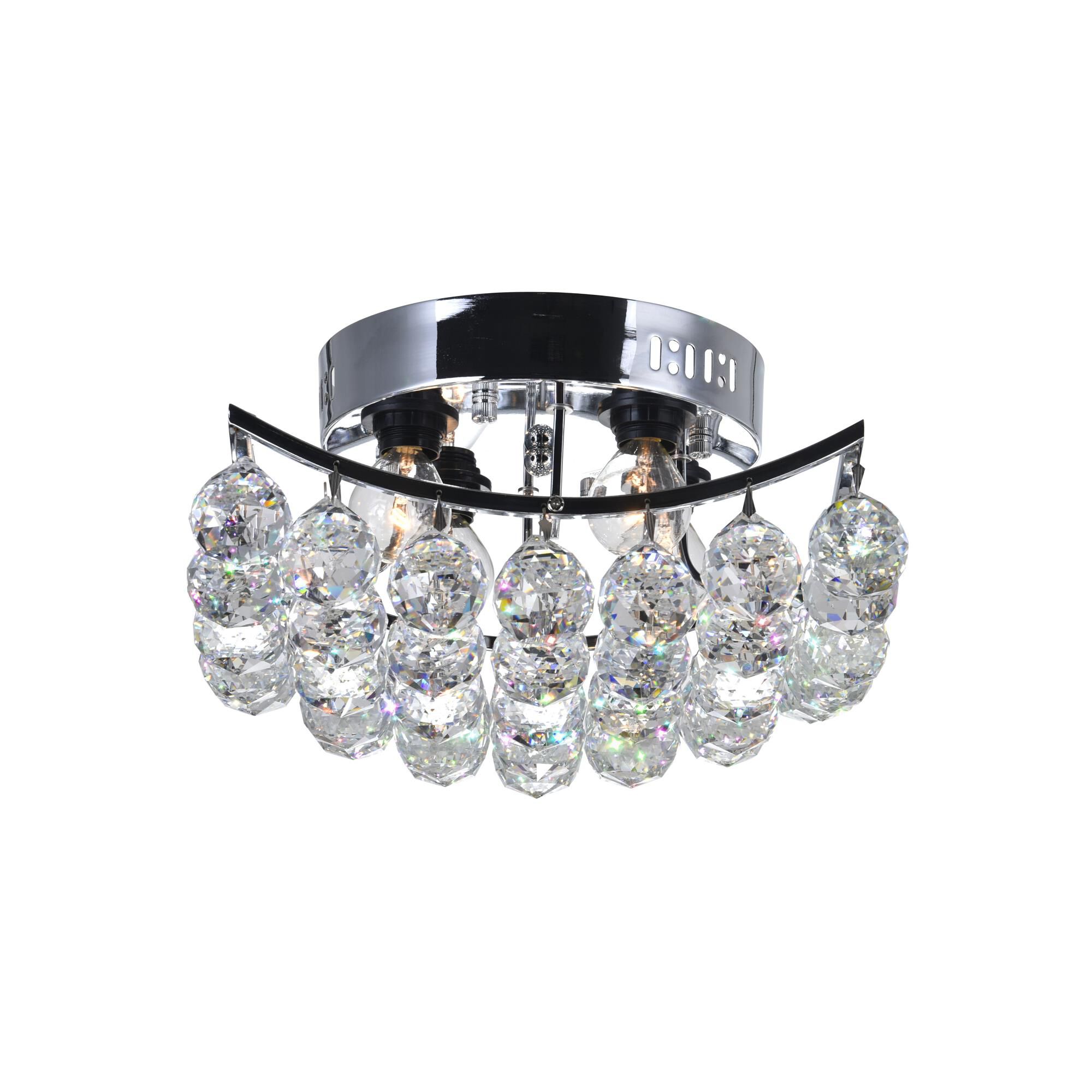 Shown in Chrome finish and K9 Clear crystal