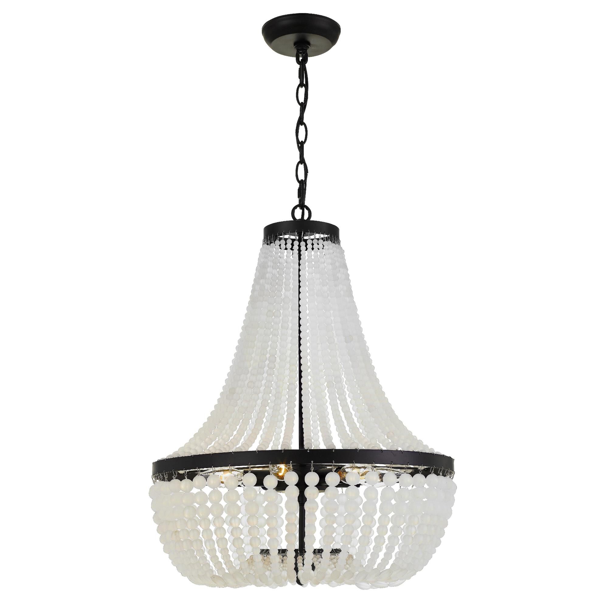 Shown in Matte Black finish and Hand Cut crystal