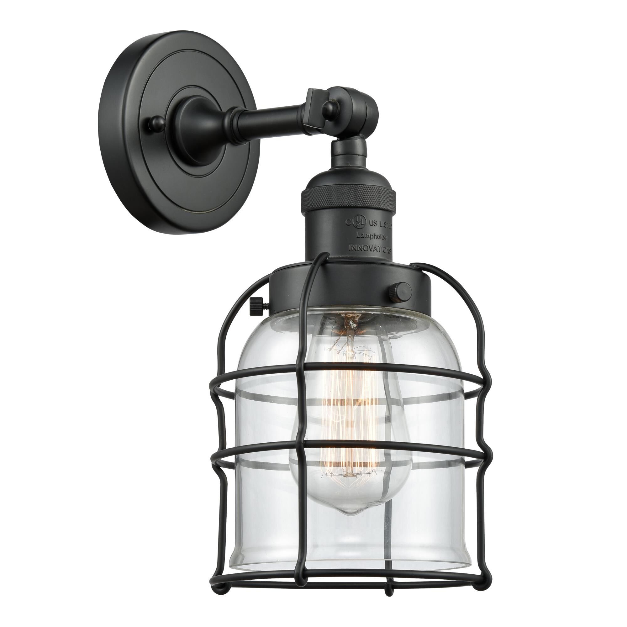 Innovations Lighting Bruno Marashlian Small Bell Cage 12 Inch Wall Sconce