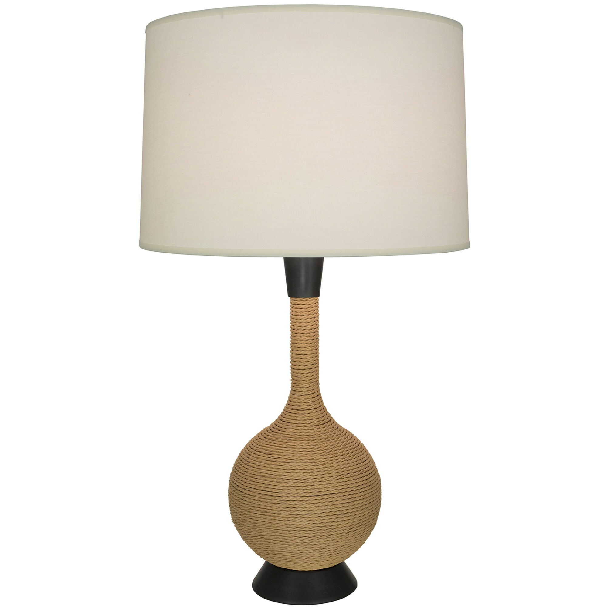 Shown in Natural Rope finish and White shade and Deep Patina Bronze accent