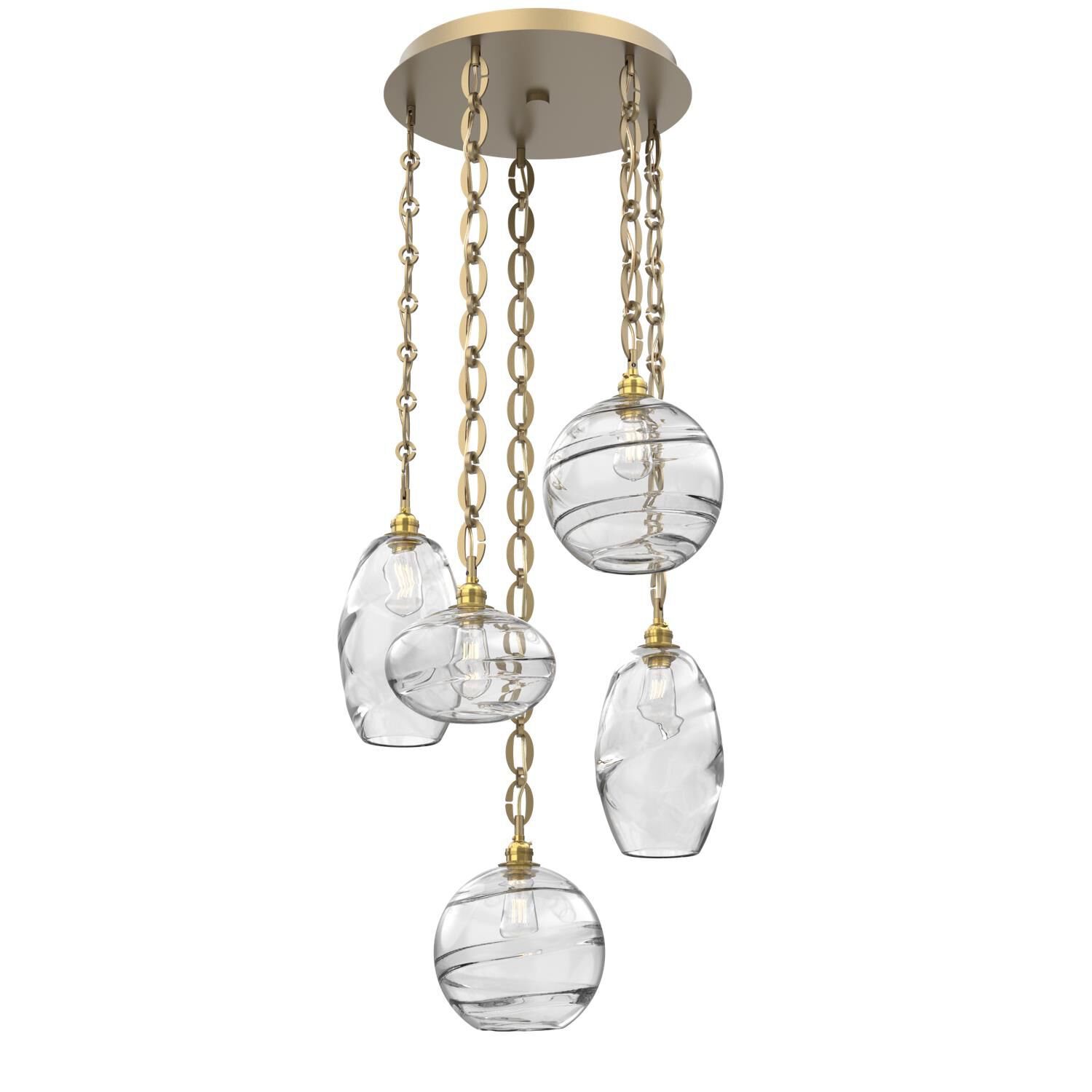 Levi Wilson Misto 23 Inch Multi Light Pendant by Hammerton Studio