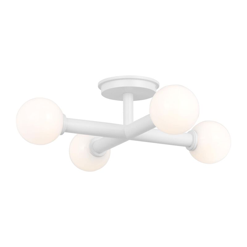 Kelly Wearstler Nodes 18 Inch 4 Light Semi Flush Mount by Visual Comfort Studio