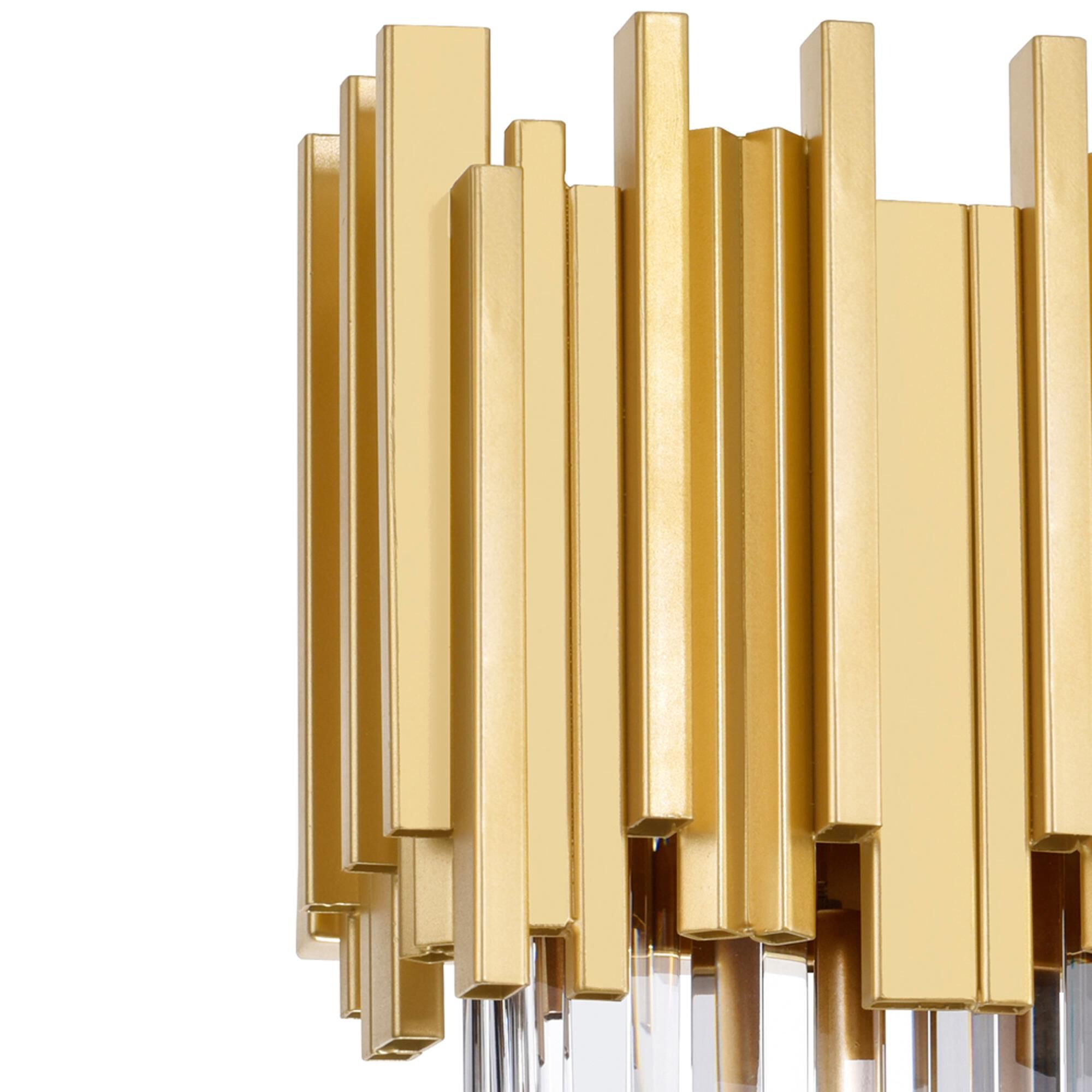 Shown in Medallion Gold finish and K9 Clear crystal