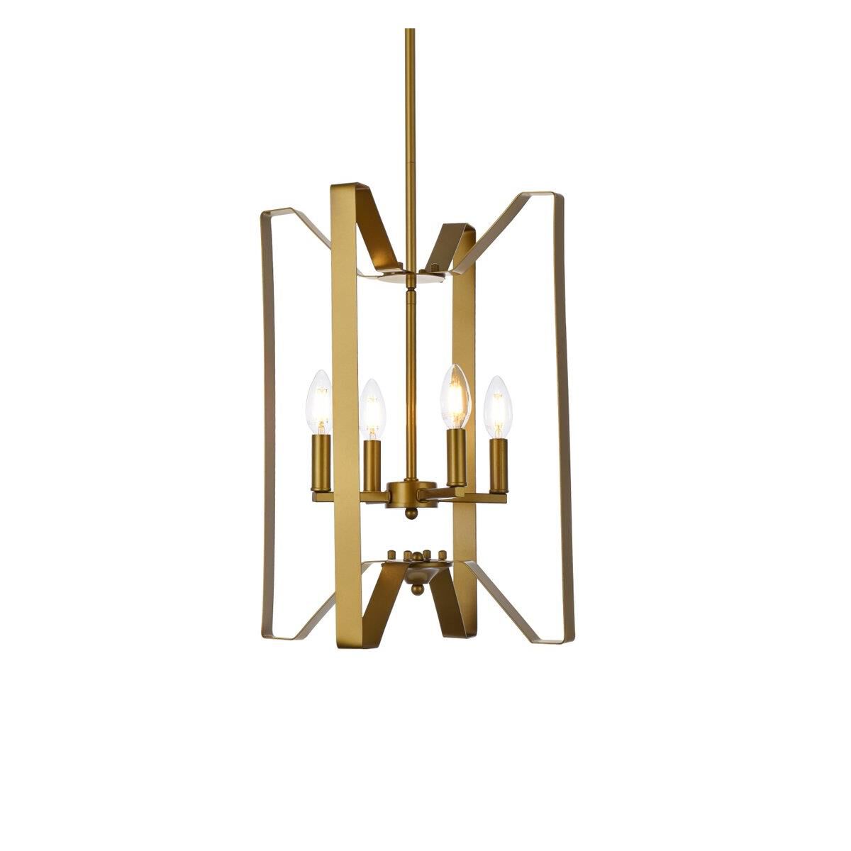 Hoffman 14 Inch Cage Pendant by Elegant Lighting