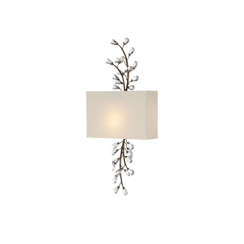 Crystal Bud Large Wall Sconce by Currey & Company