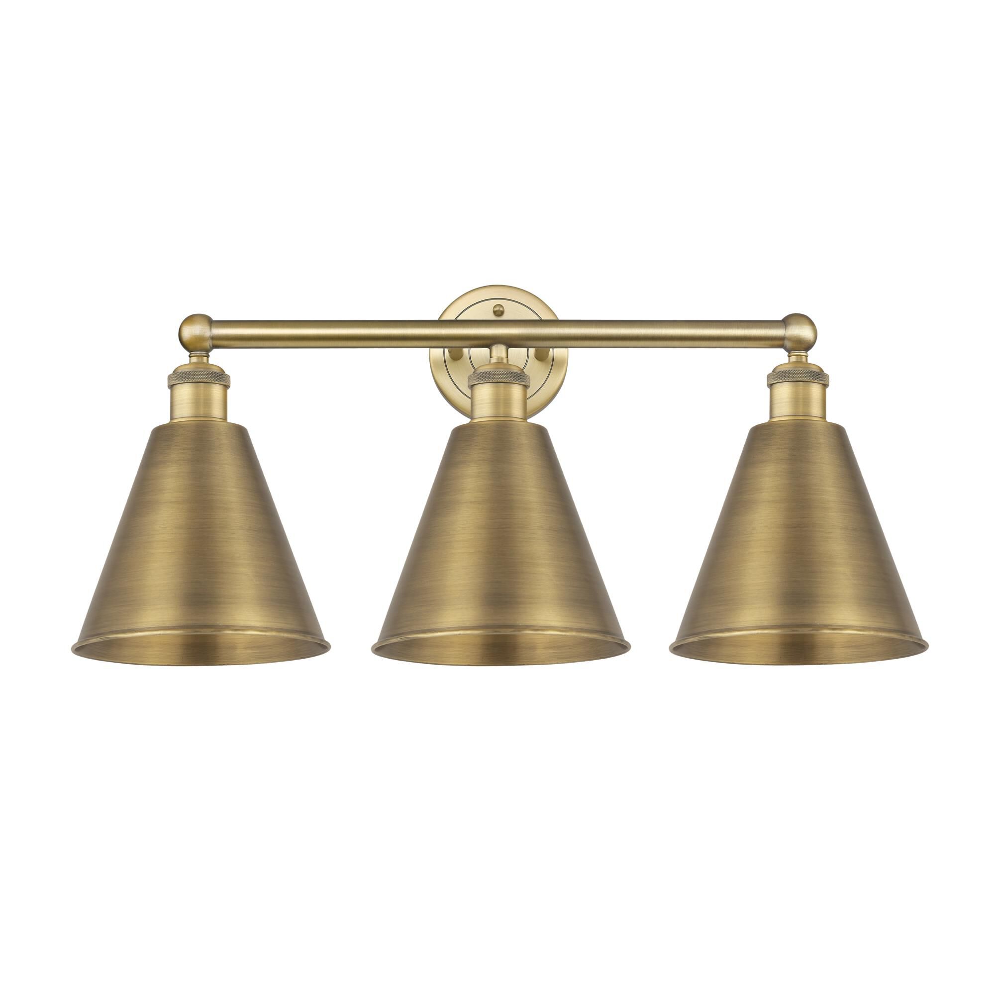Shown in Brushed Brass finish and Brushed Brass shade