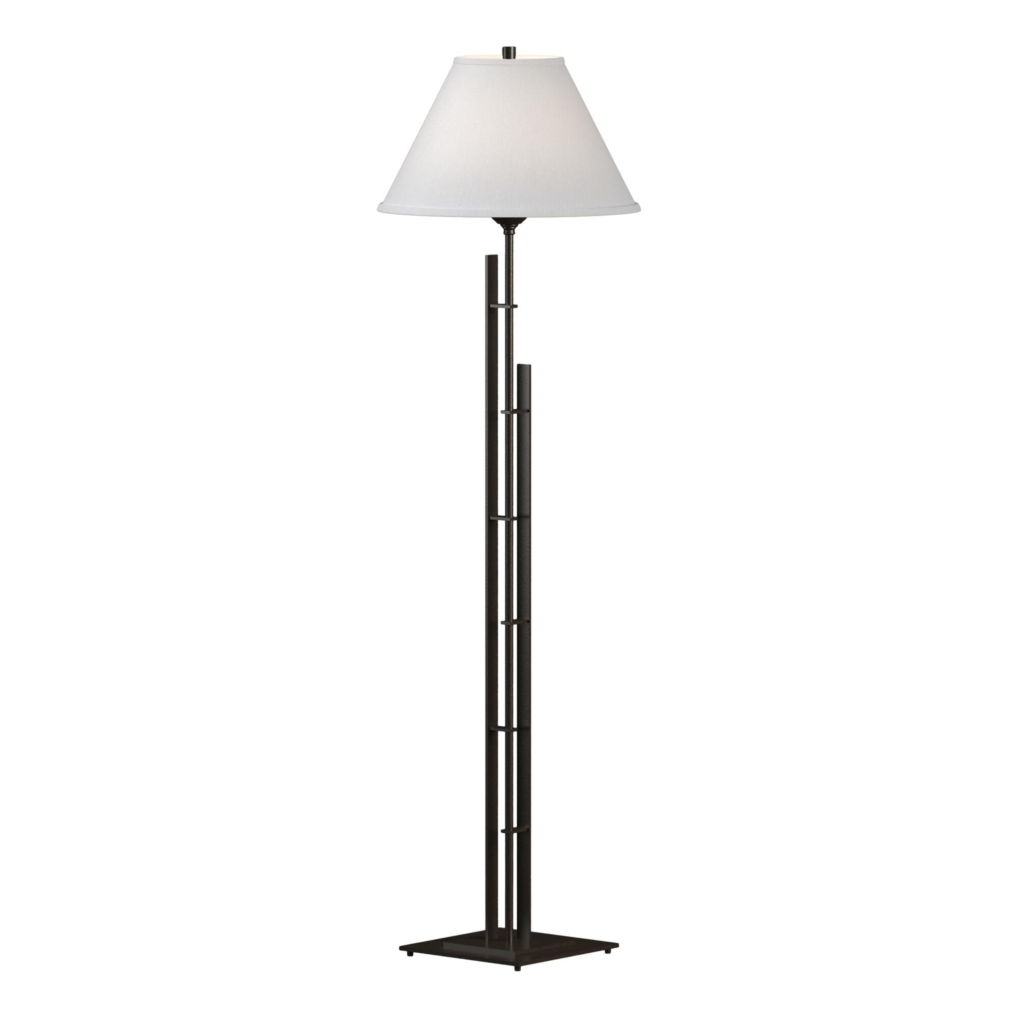 Shown in Oil Rubbed Bronze finish and Natural Anna shade