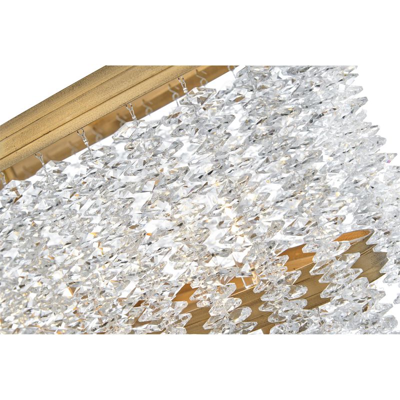 Rubina Medium Linear Chandelier by Fredrick Ramond