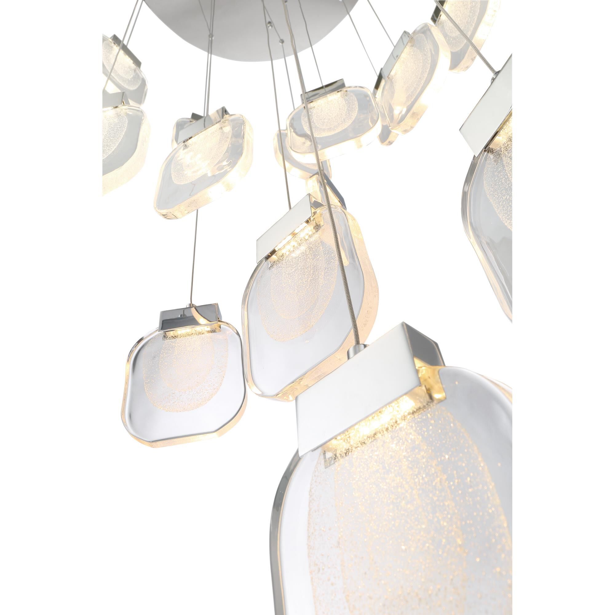 Shown in Chrome finish and Monochrome Sugar glass