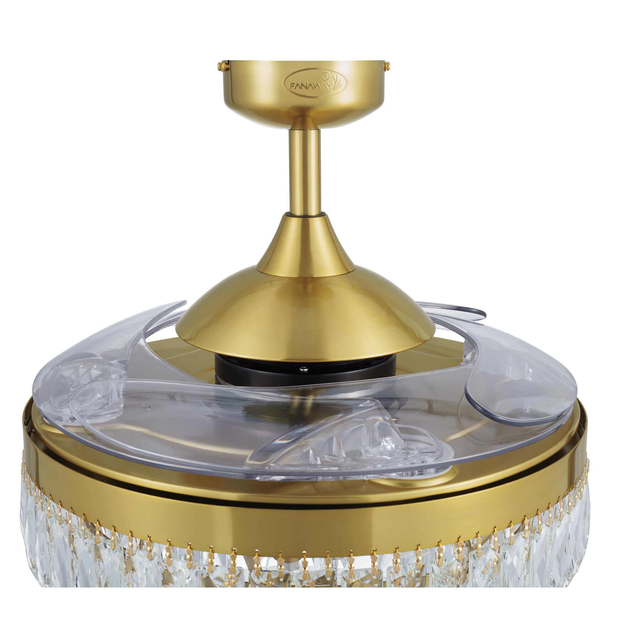 Veil Chandelier Ceiling Fan by Beacon Lighting