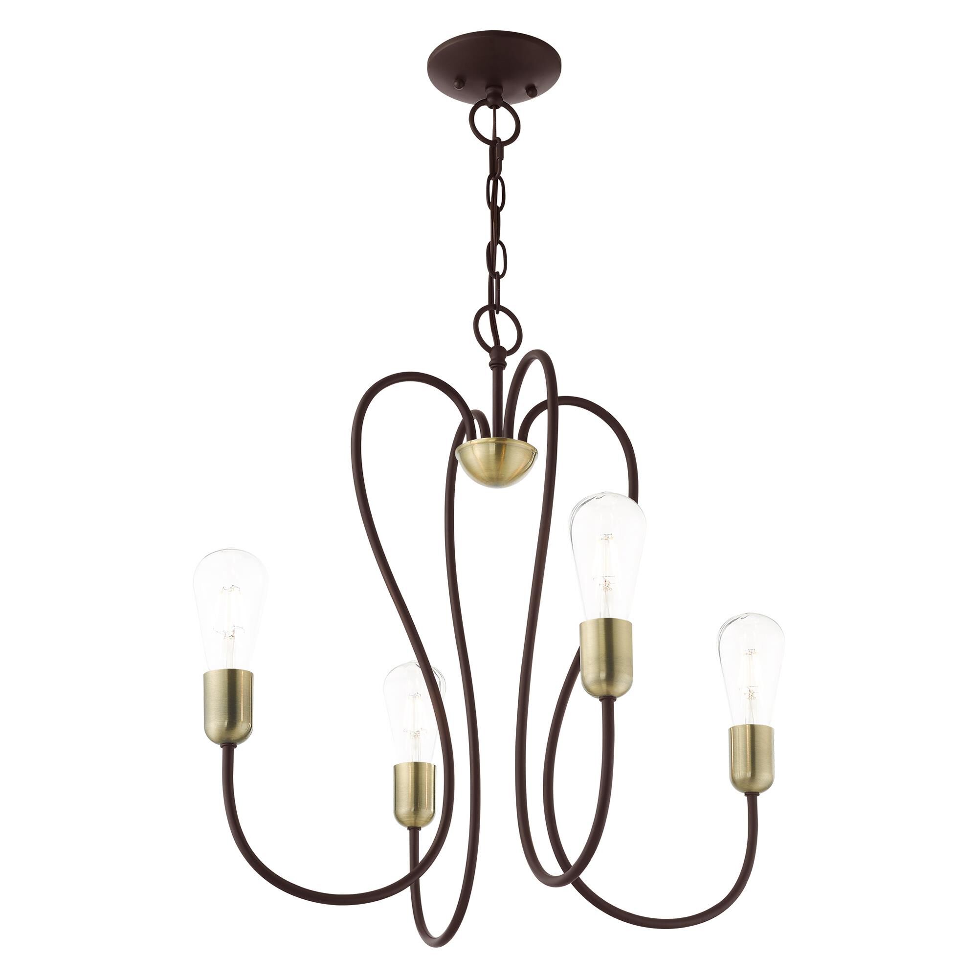 Lucerne 4 Light Mini Chandelier by Livex Lighting