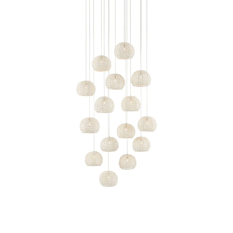 Piero 25 Inch Multi Light Pendant by Currey and Company