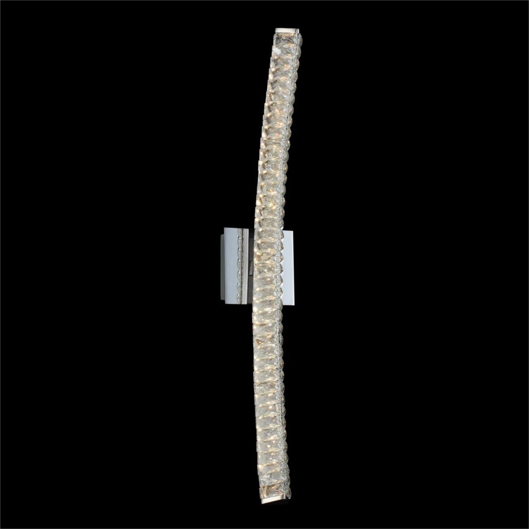 Shown in Chrome finish and Firenze crystal