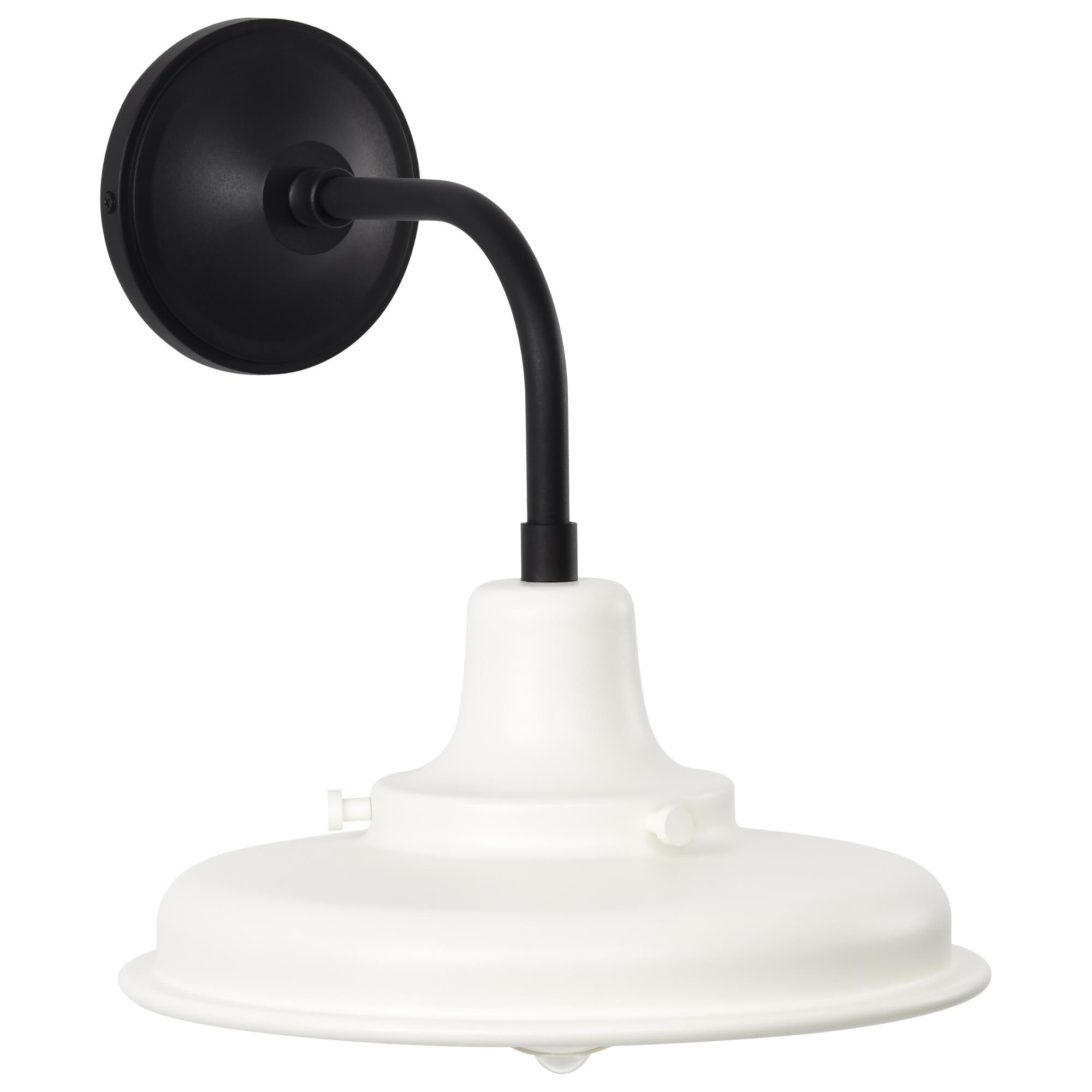 Shown in Black finish and White shade