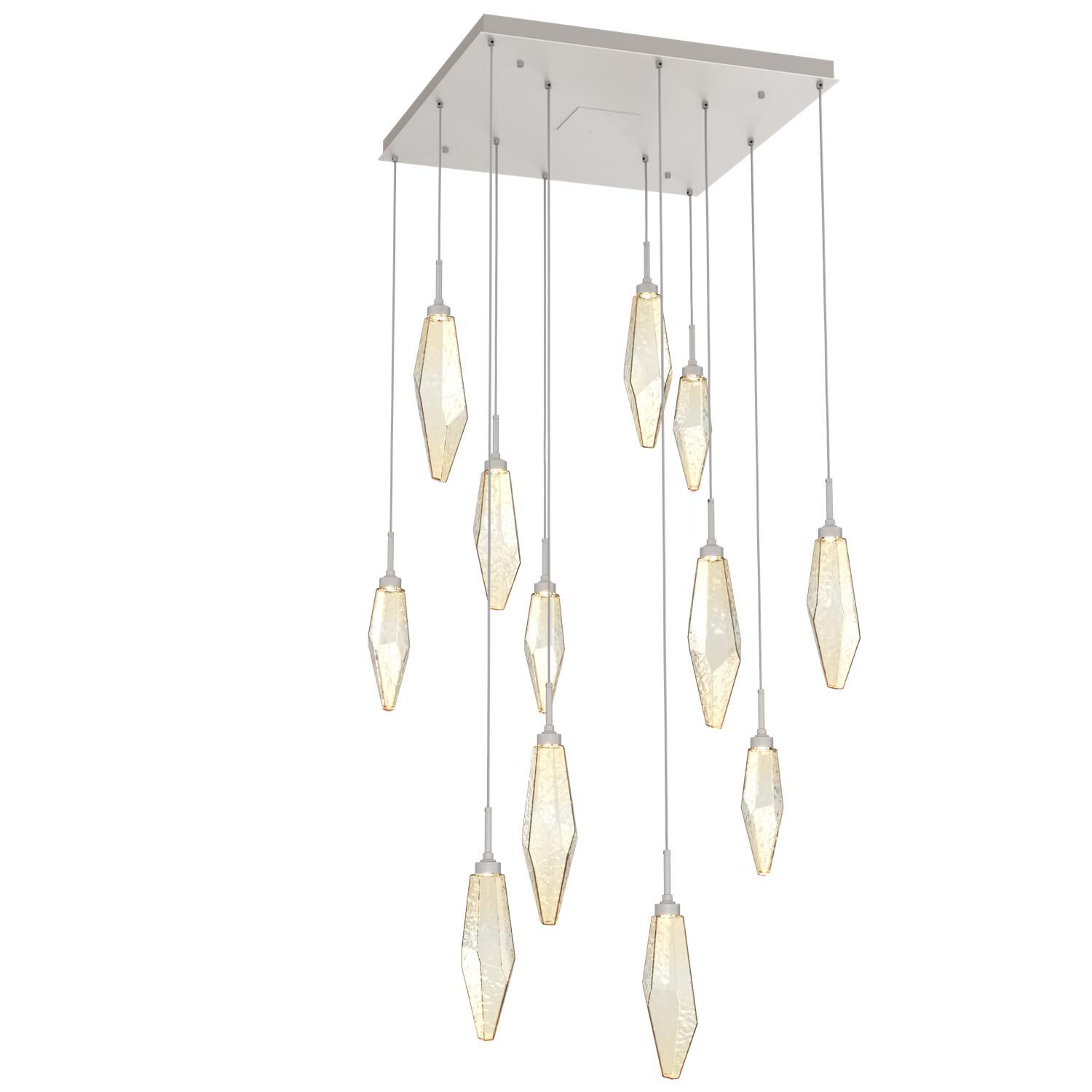 Rock Crystal Multi Light Pendant by Hammerton Studio