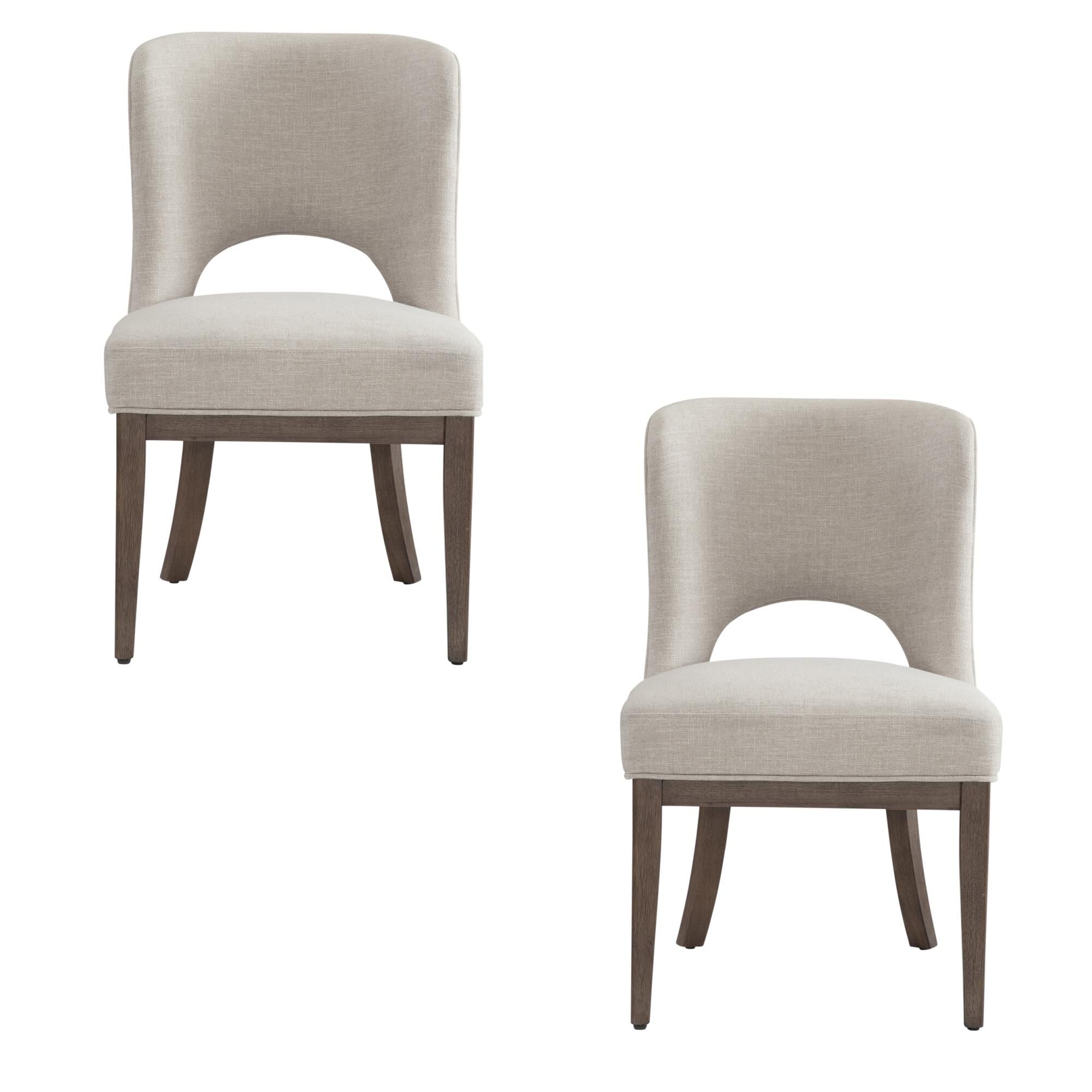 Trevino 24 Inch Dining Chair Set of 2 by Bassett Mirror Company