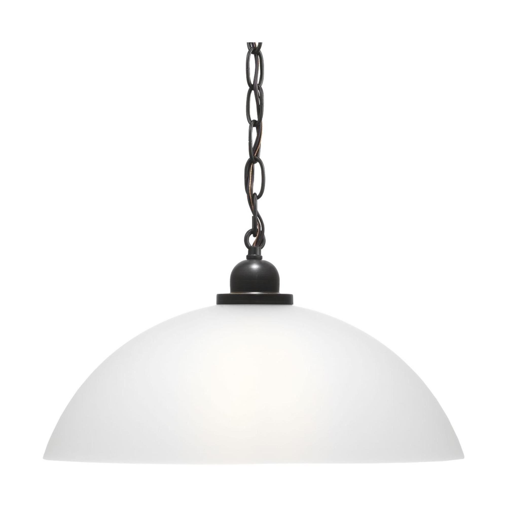 Shown in Antique Bronze finish and Etched glass