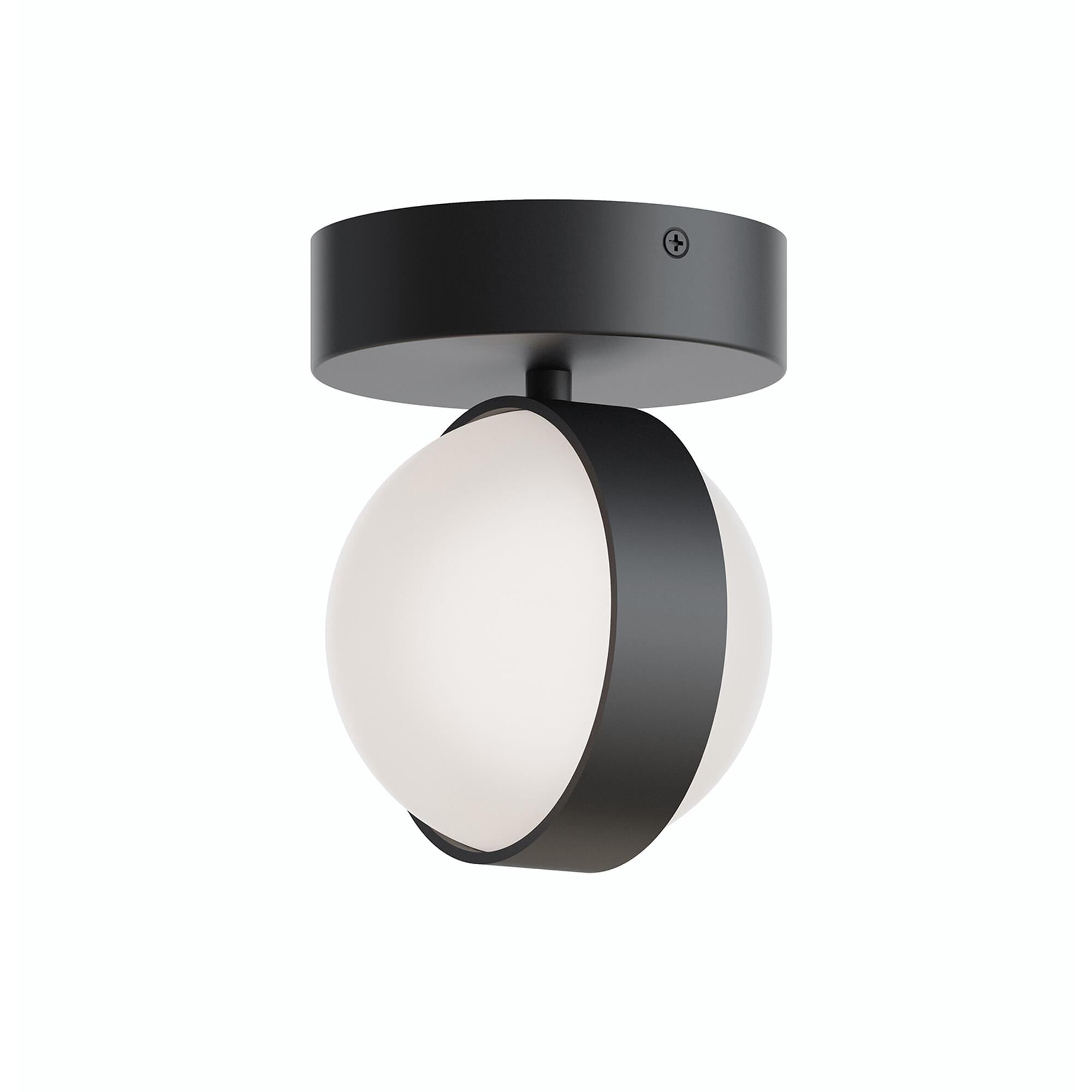Shown in Black finish and White shade