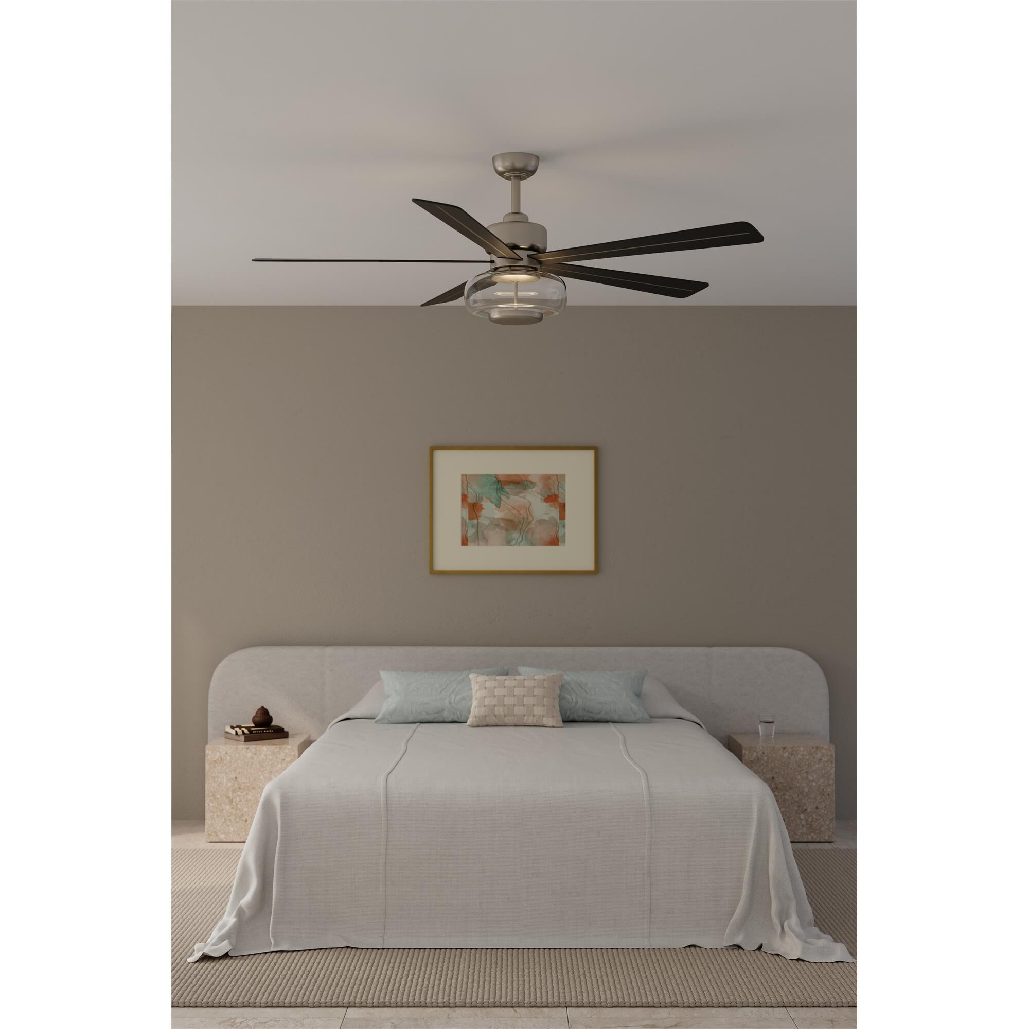 Shown in Brushed Nickel finish and Clear glass